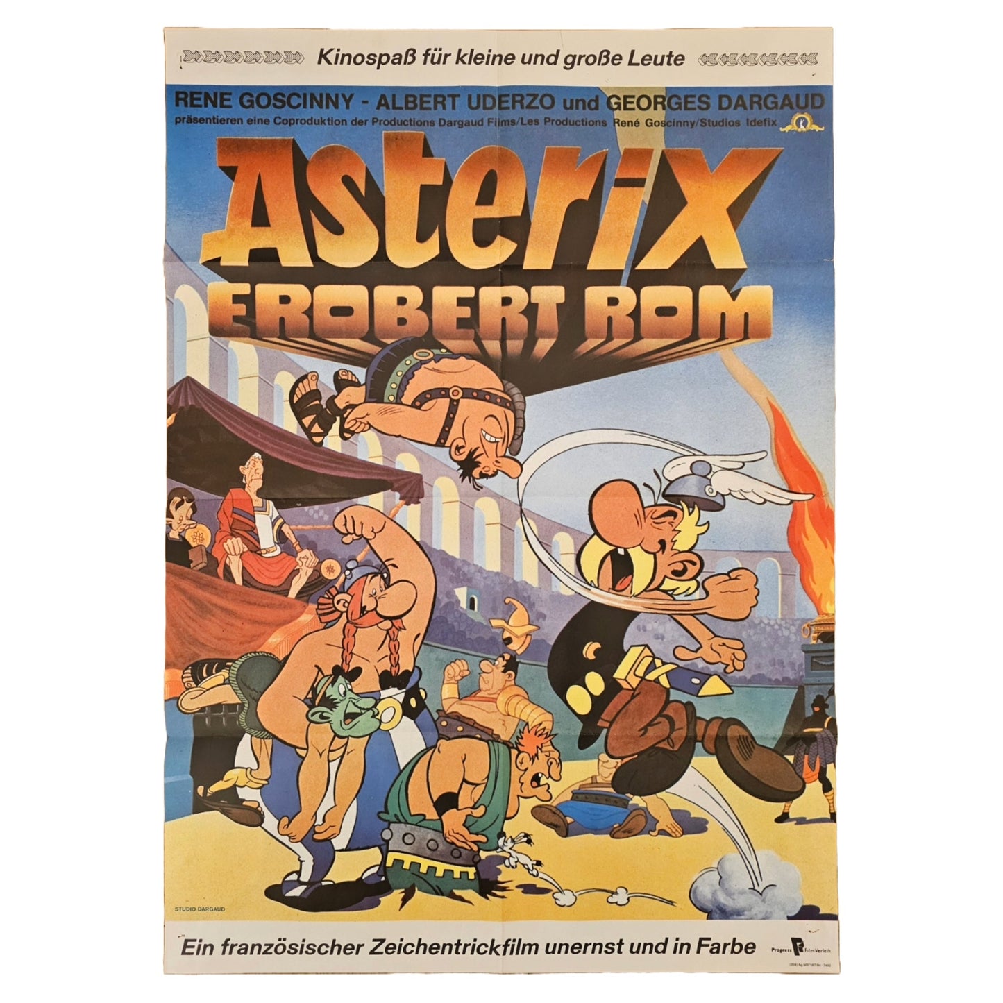 Asterix Erobert Rom 1976 Original Filmplakat A1 (Deutsch)
