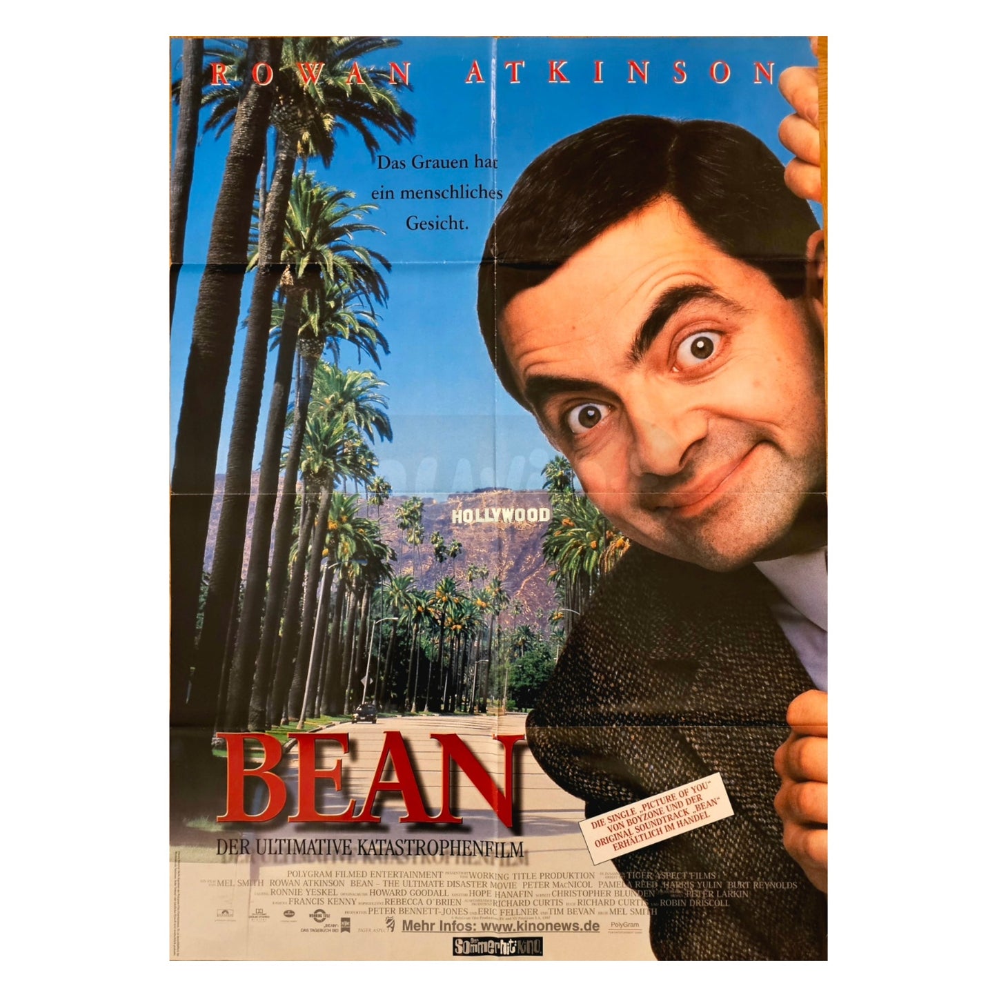 Bean Der ultimative Katastrophenfilm 1997 Rowan Atkinson Original Filmplakat A1 (Deutsch)
