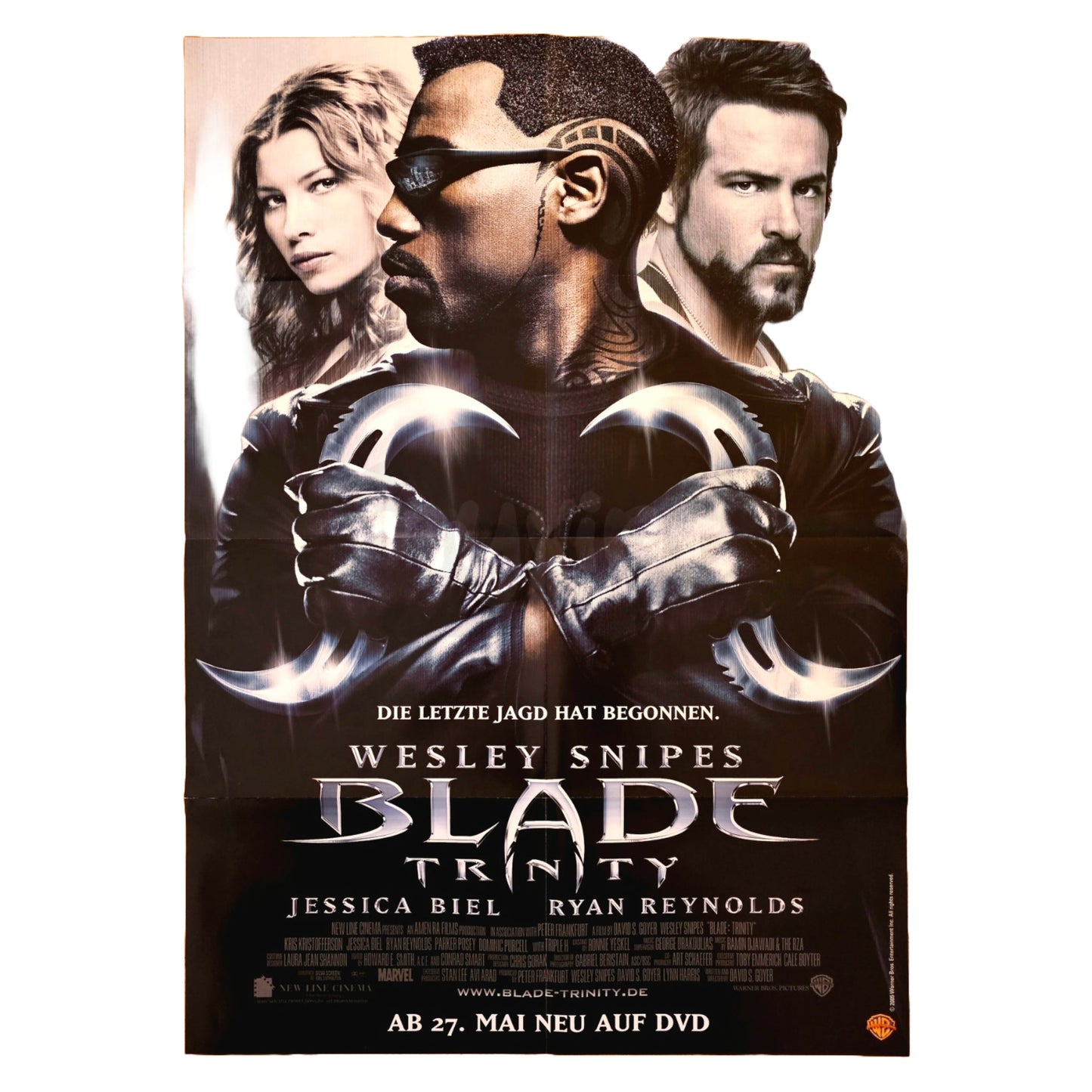 Blade Trinity 2004 Wesley Snipes Original Videothekenplakat Videoposter A1 (Deutsch)