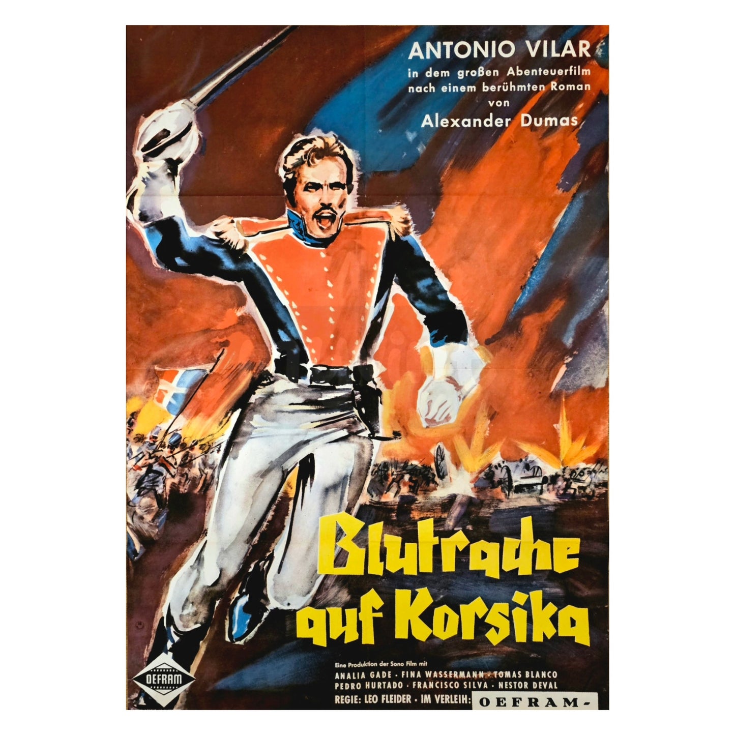 Blutrache auf Korsika 1955 Original Filmplakat A1 Wien (Deutsch)