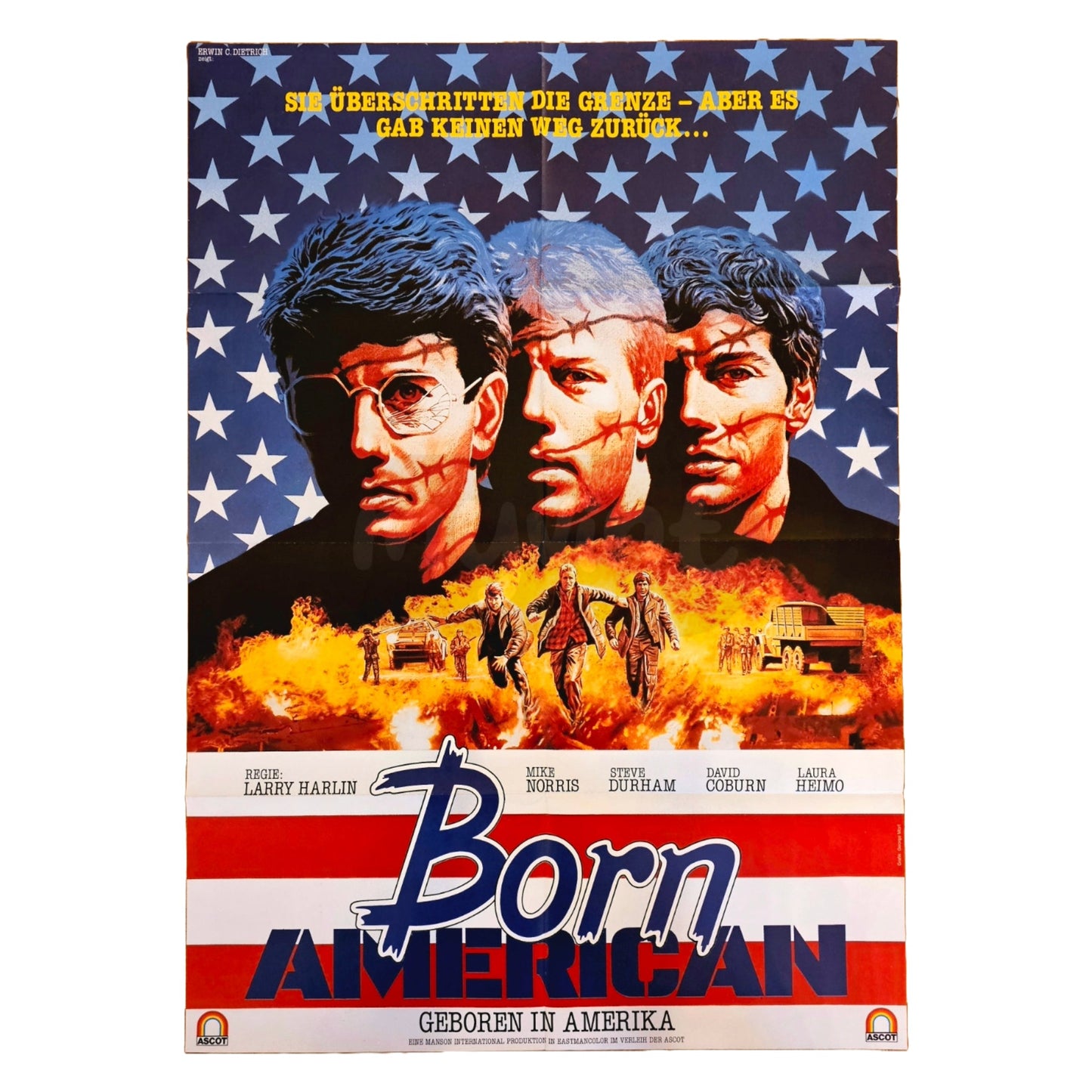 Born American 1986 Original Filmplakat A1 (Deutsch)