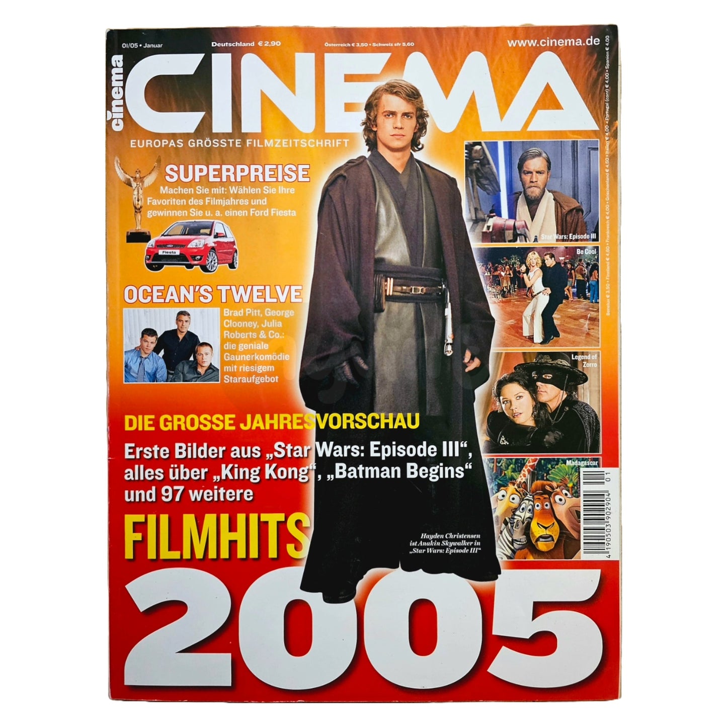Cinema 01/05 Filmzeitschrift (Heft 320) Kinomagazin Star Wars 2005