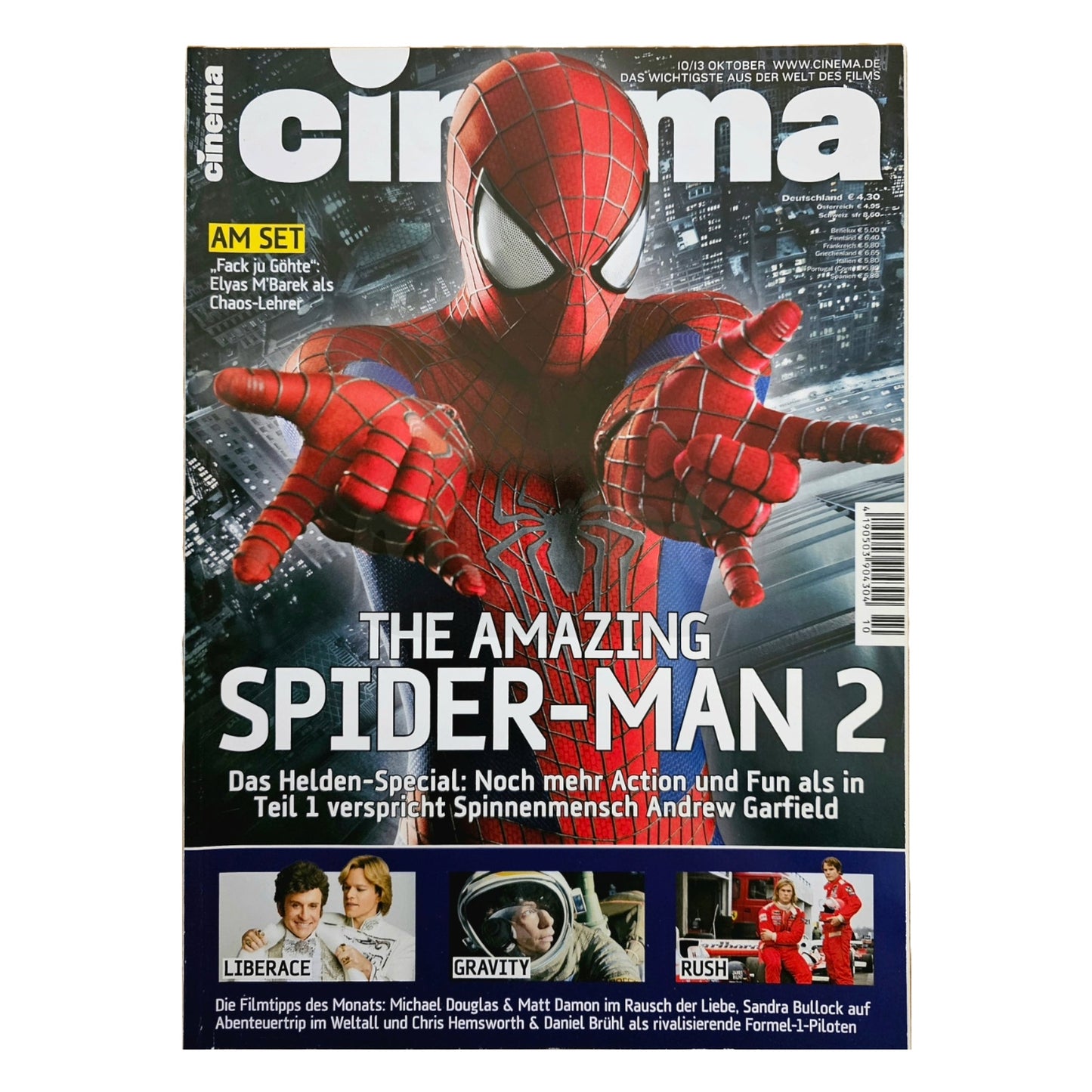 Cinema 10/13 Filmzeitschrift (Heft 425) Kinomagazin Spiderman 2013