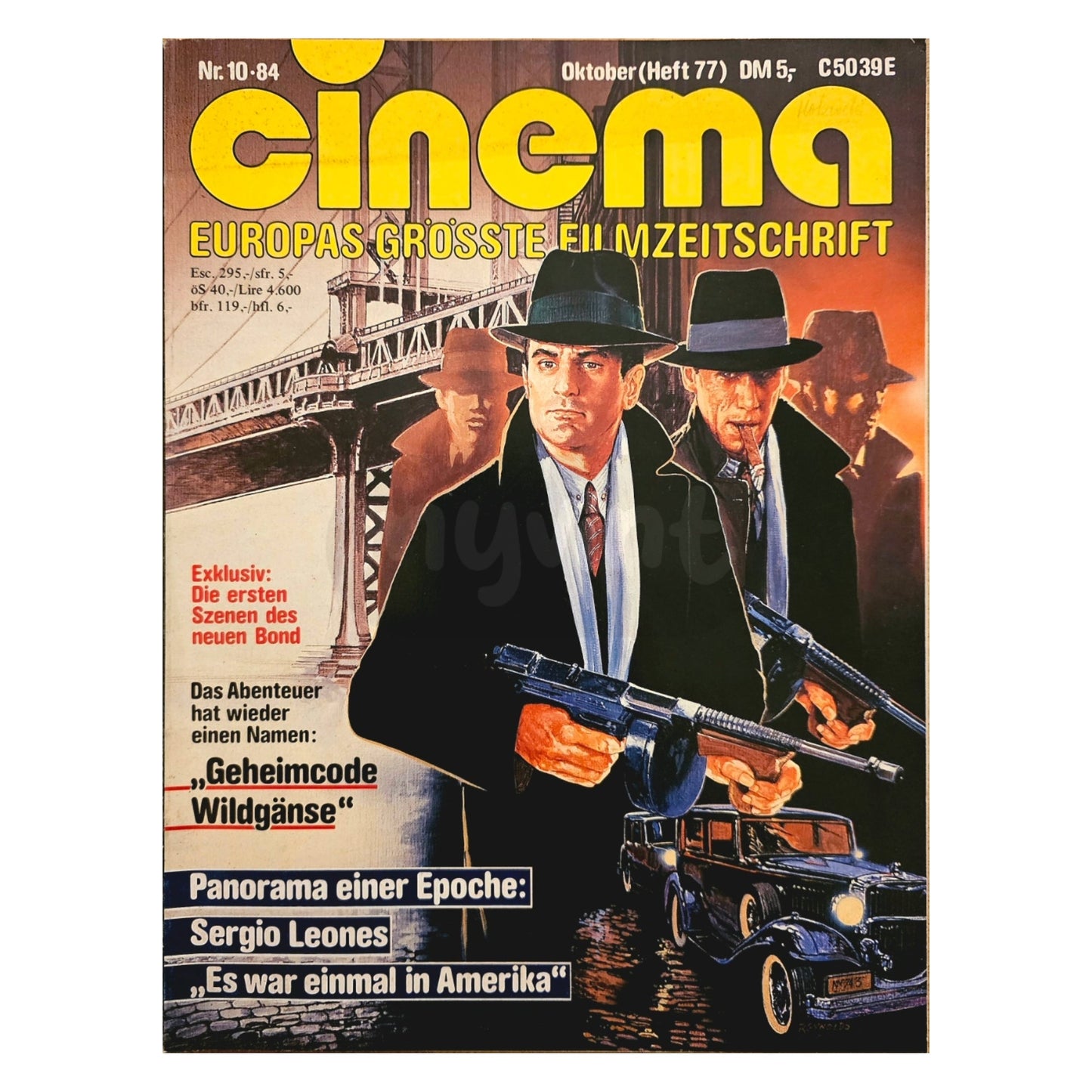 Cinema 10/84 Filmzeitschrift (Heft 77) Kinomagazin Es war einmal in Amerika 1984
