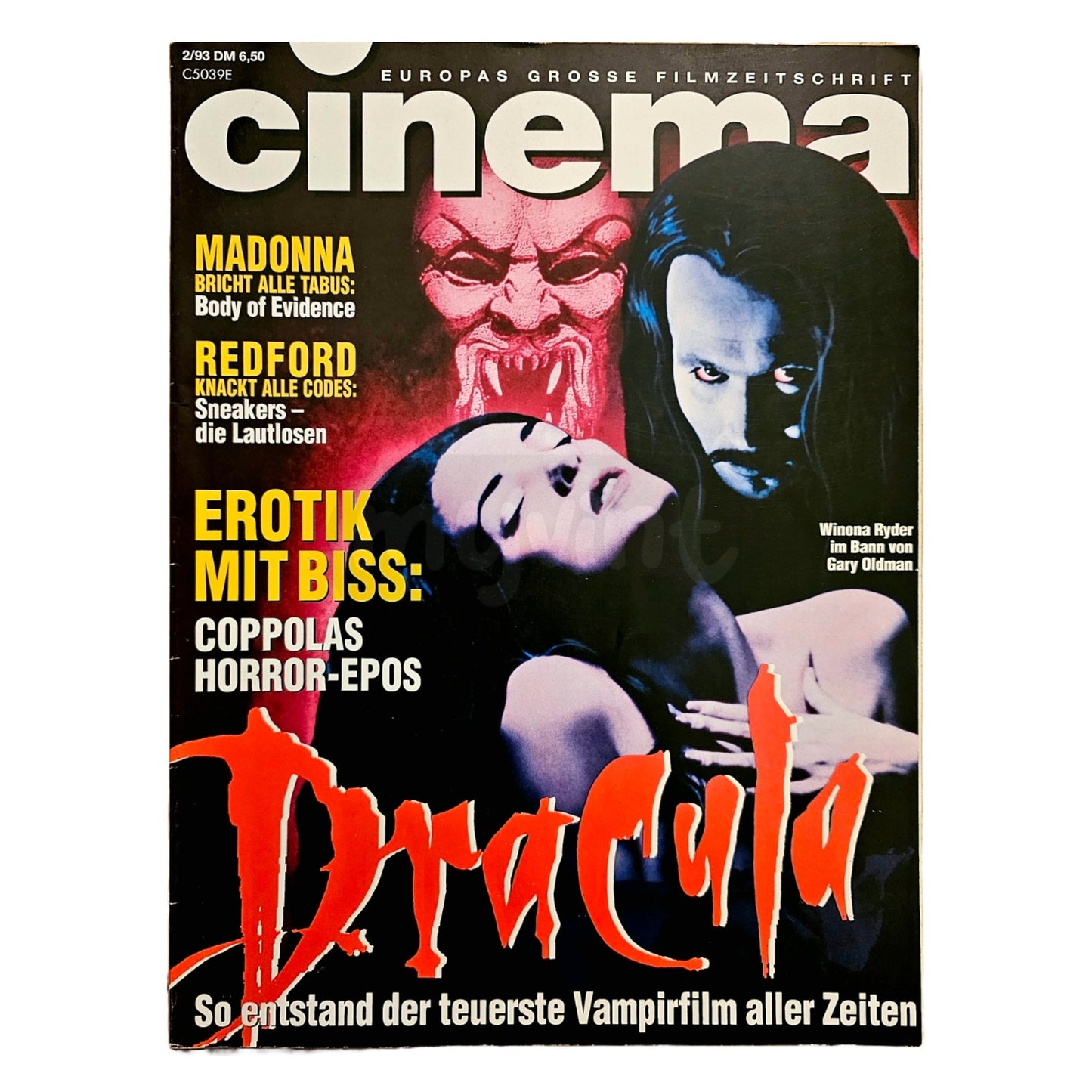 Cinema 2/93 Filmzeitschrift (Heft 177) Kinomagazin Dracula 1993