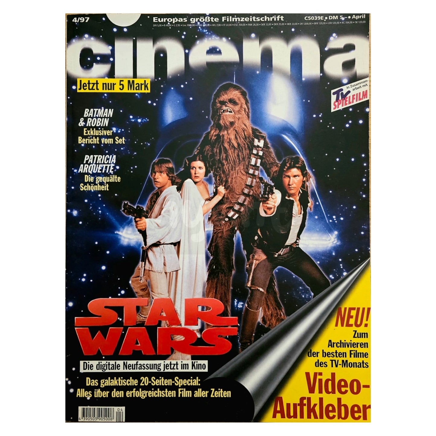 Cinema 4/97 Filmzeitschrift (Heft 227) Kinomagazin Star Wars 1997