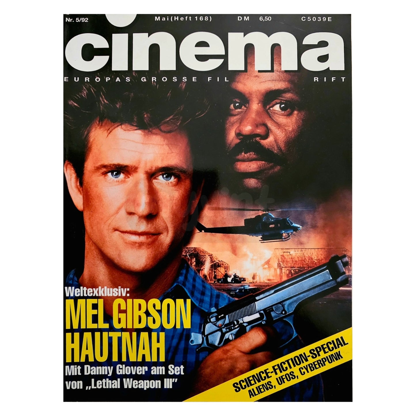 Cinema 5/92 Filmzeitschrift (Heft 168) Kinomagazin Mel Gibson 1992