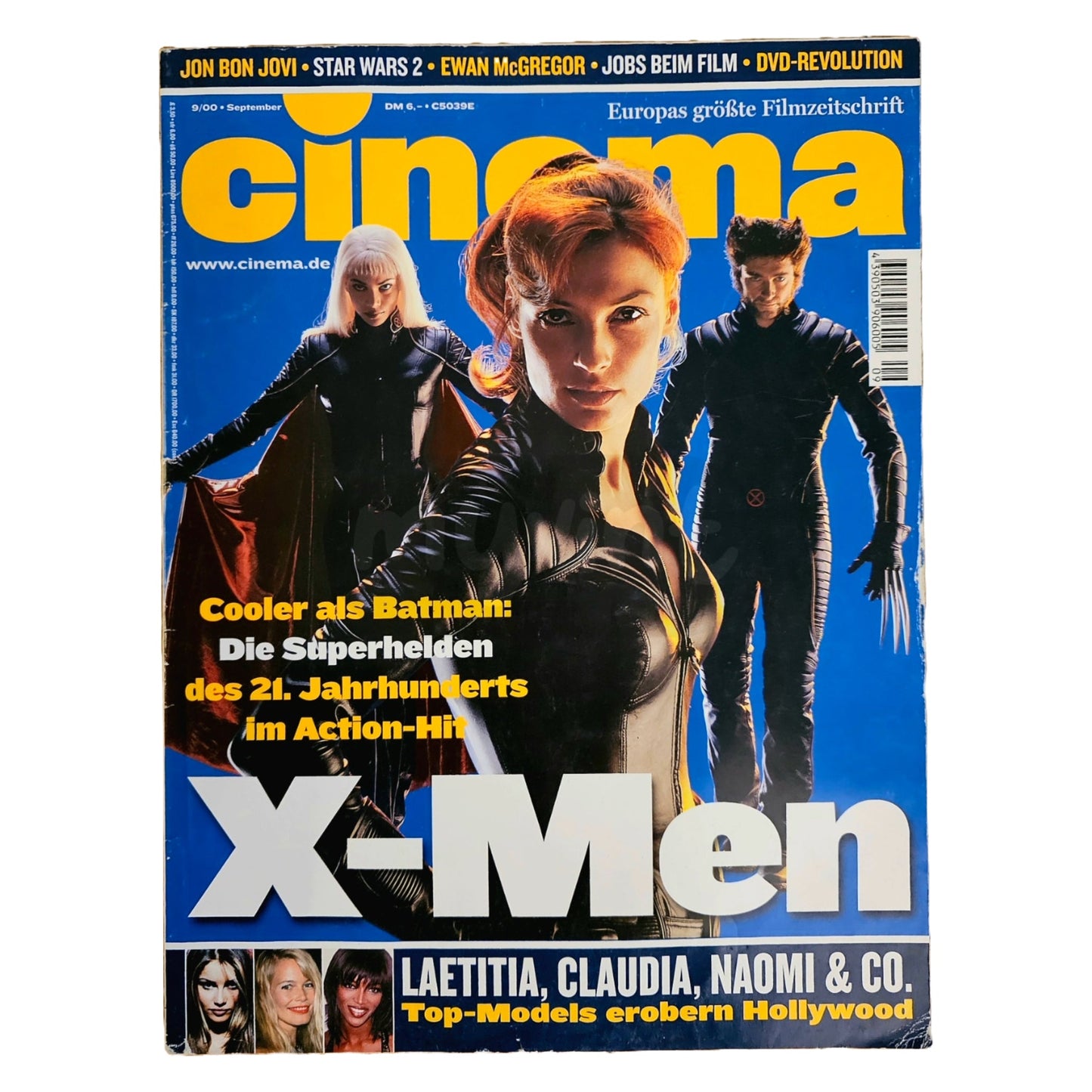 Cinema 9/00 Filmzeitschrift (Heft 268) Kinomagazin X Men 2000