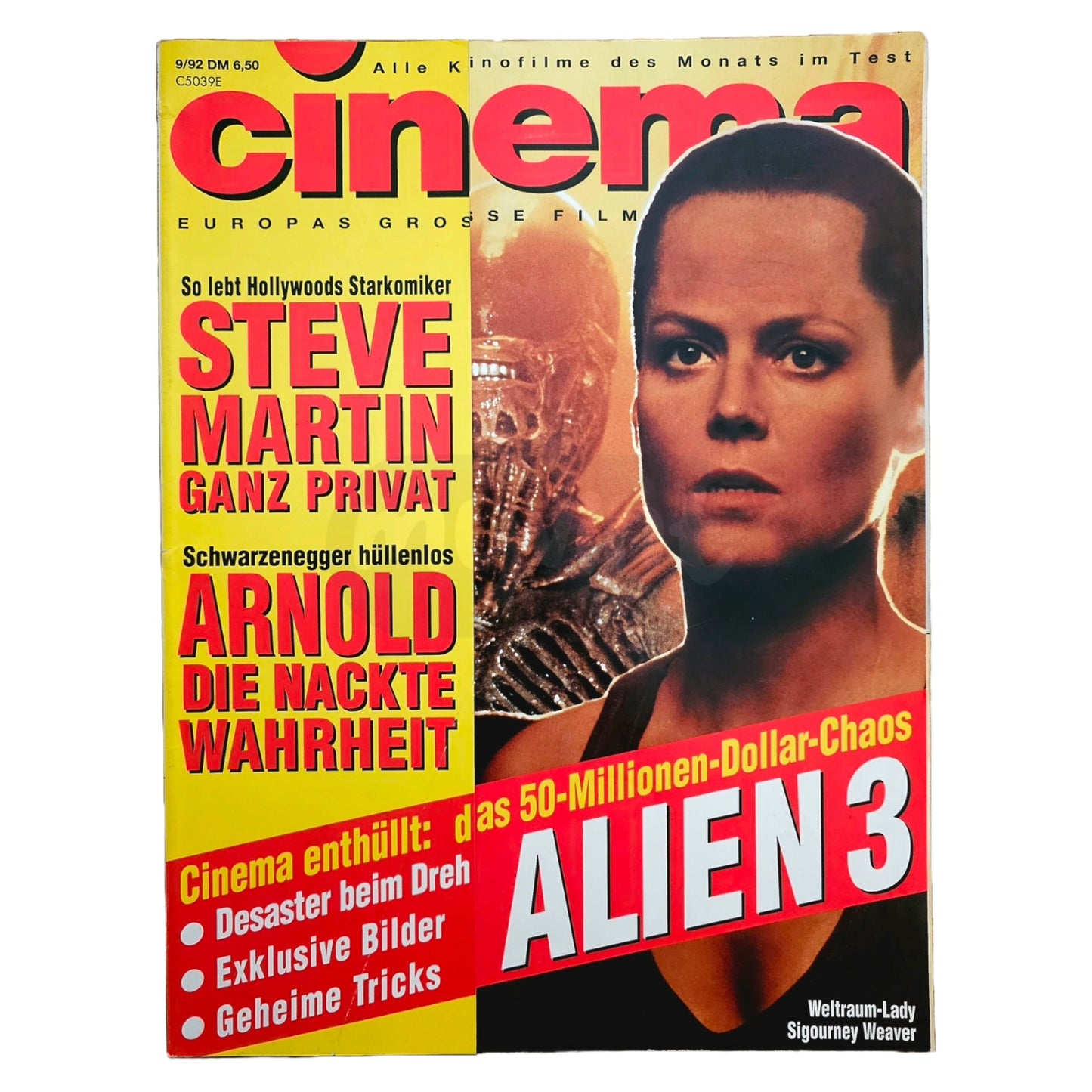 Cinema 9/92 Filmzeitschrift (Heft 172) Kinomagazin Alien 1992
