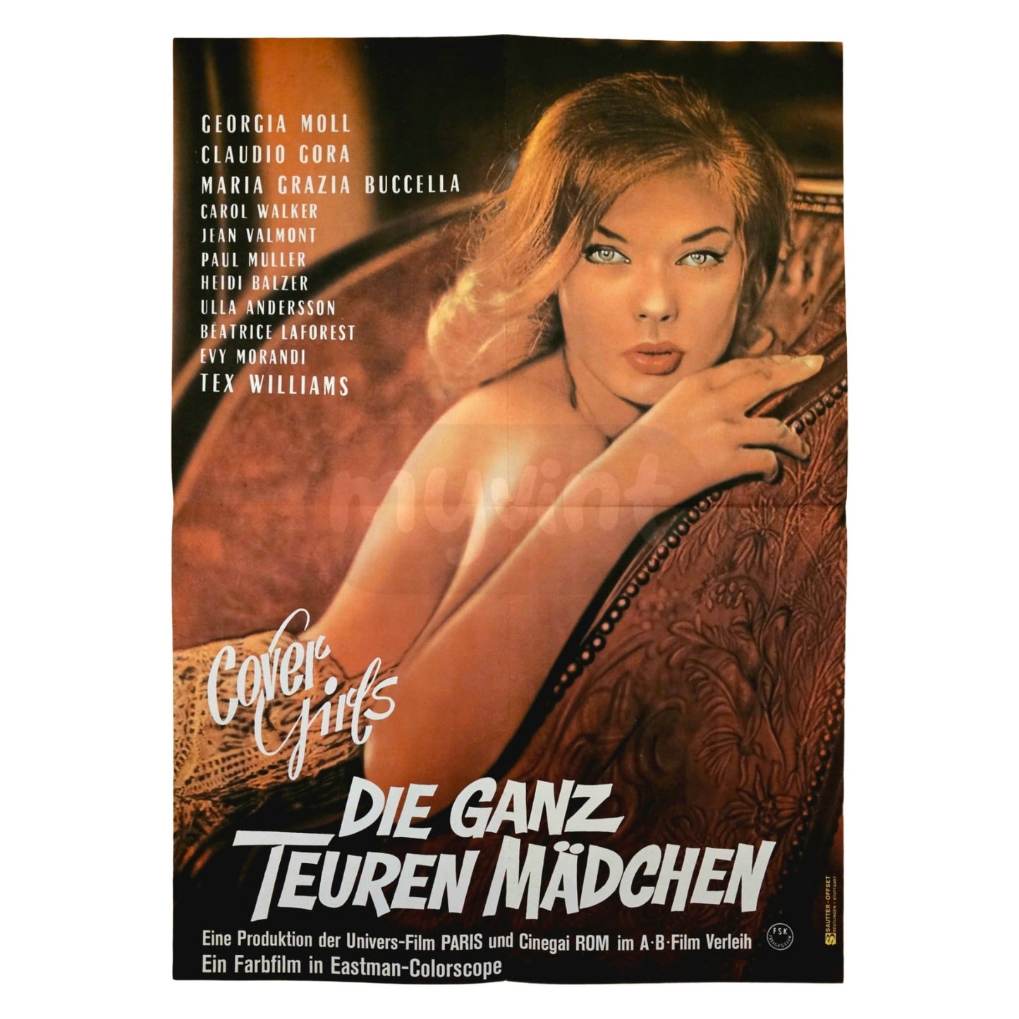 Cover Girls 1964 Die ganz teuren Mädchen Original Filmplakat A3 (Deutsch)