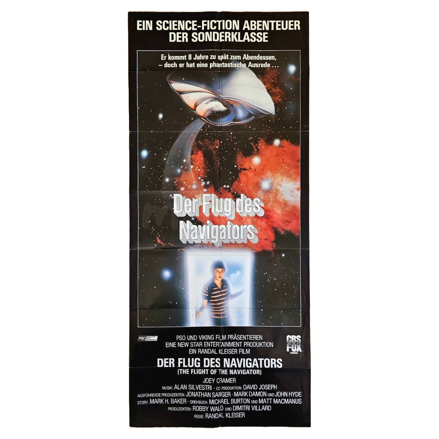 Der Flug des Navigators 1986 Original Filmplakat Sonderformat (Deutsch)