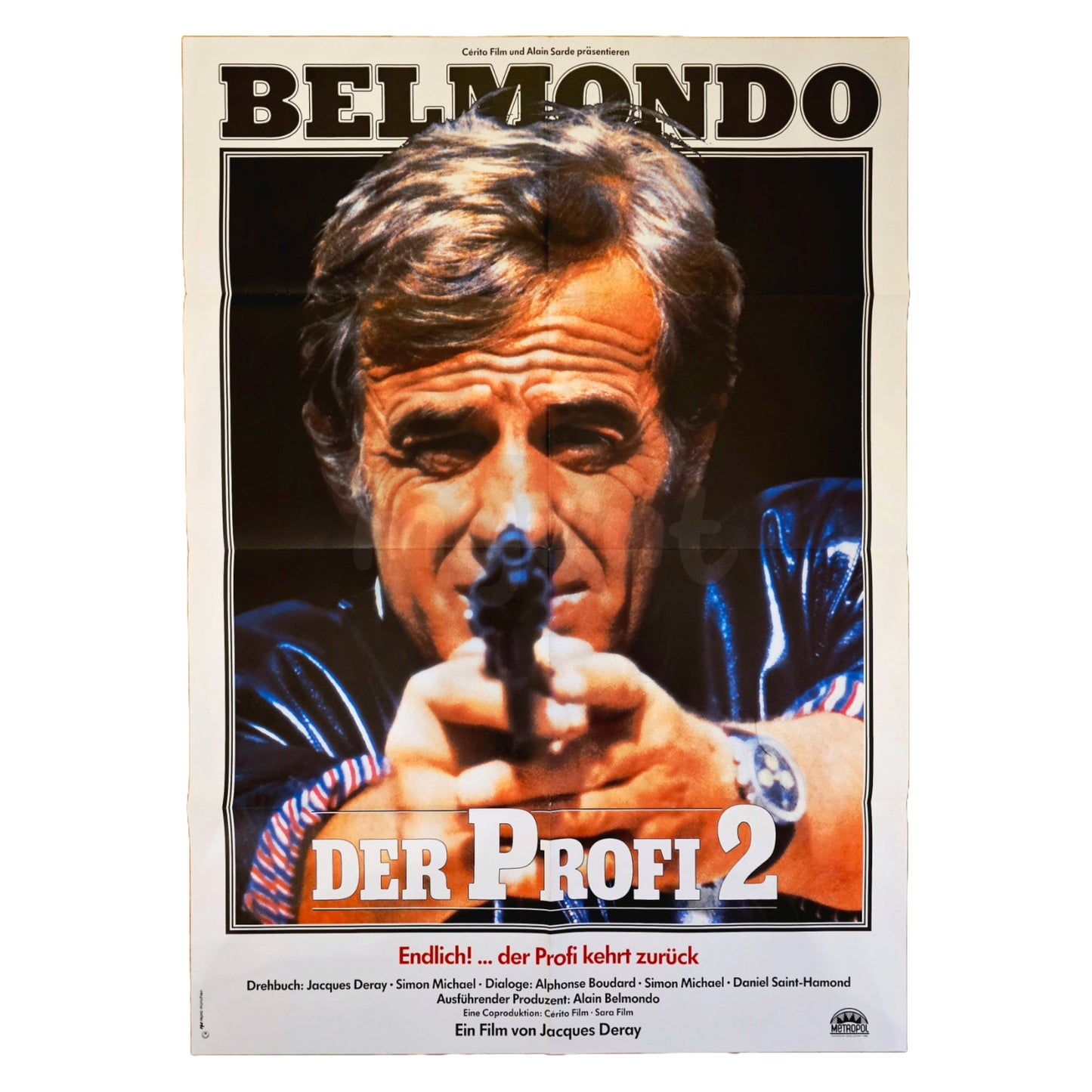 Der Profi 2 1987 Belmondo Original Filmplakat A1 (Deutsch)