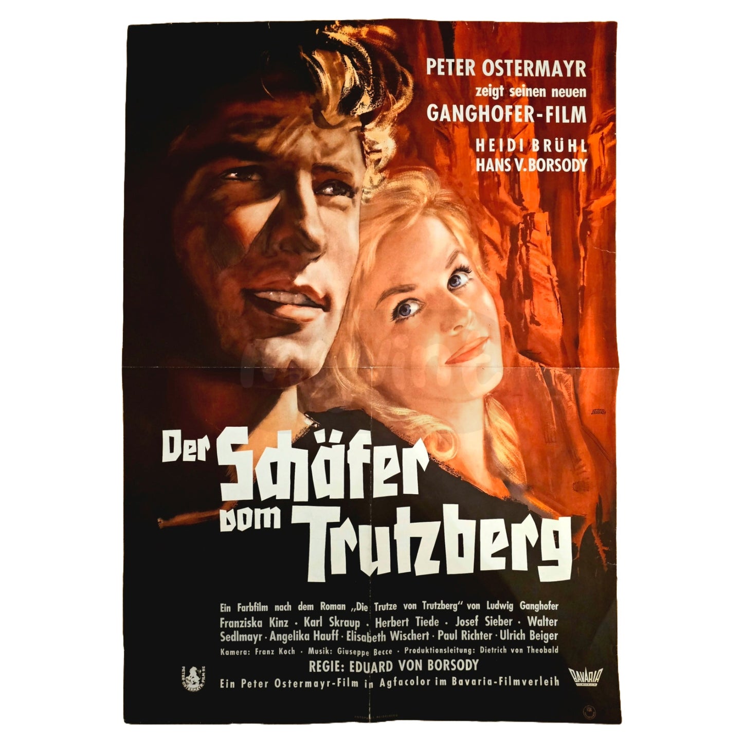 Der Schäfer vom Trutzberg 1959 Original Filmplakat A1 (Deutsch)