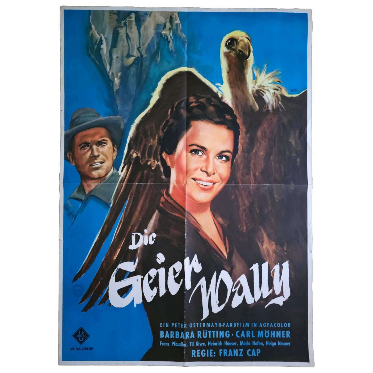 Die Geierwally 1956 Barbara Rütting Original Filmplakat (Deutsch)