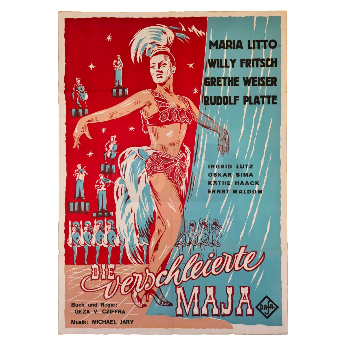 Die Verschleierte Maja 1951 Original Filmplakat A1 (Deutsch)