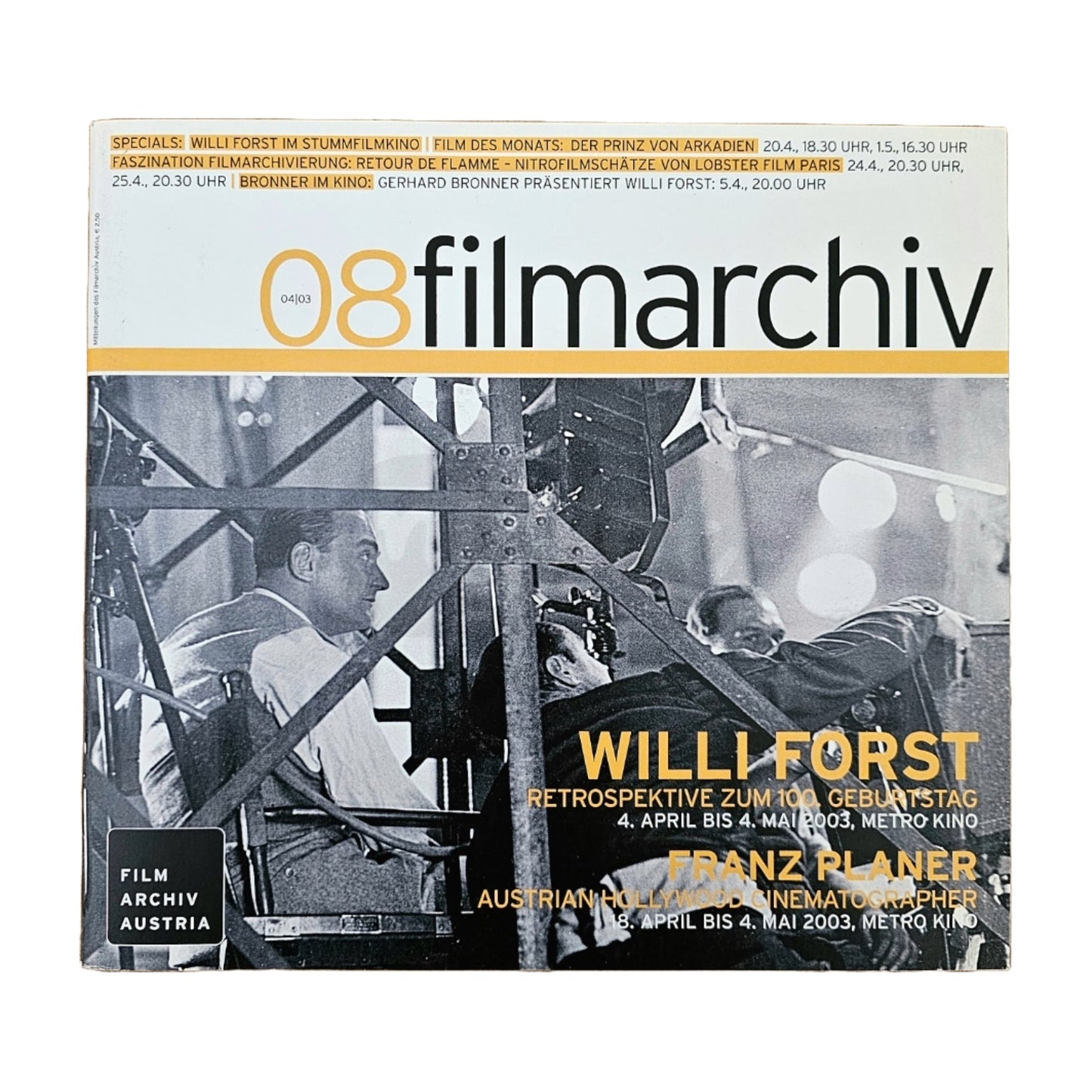 Filmarchiv Austria 08 Filmzeitschrift (4/03) Willi Forst 2003