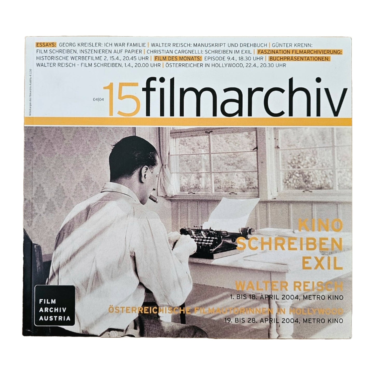 Filmarchiv Austria 15 Filmzeitschrift (4/04) Walter Reisch 2004