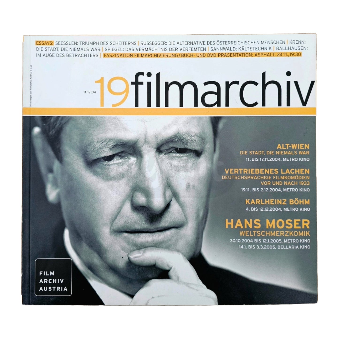 Filmarchiv Austria 19 Filmzeitschrift (11-12/04) Hans Mooser 2004