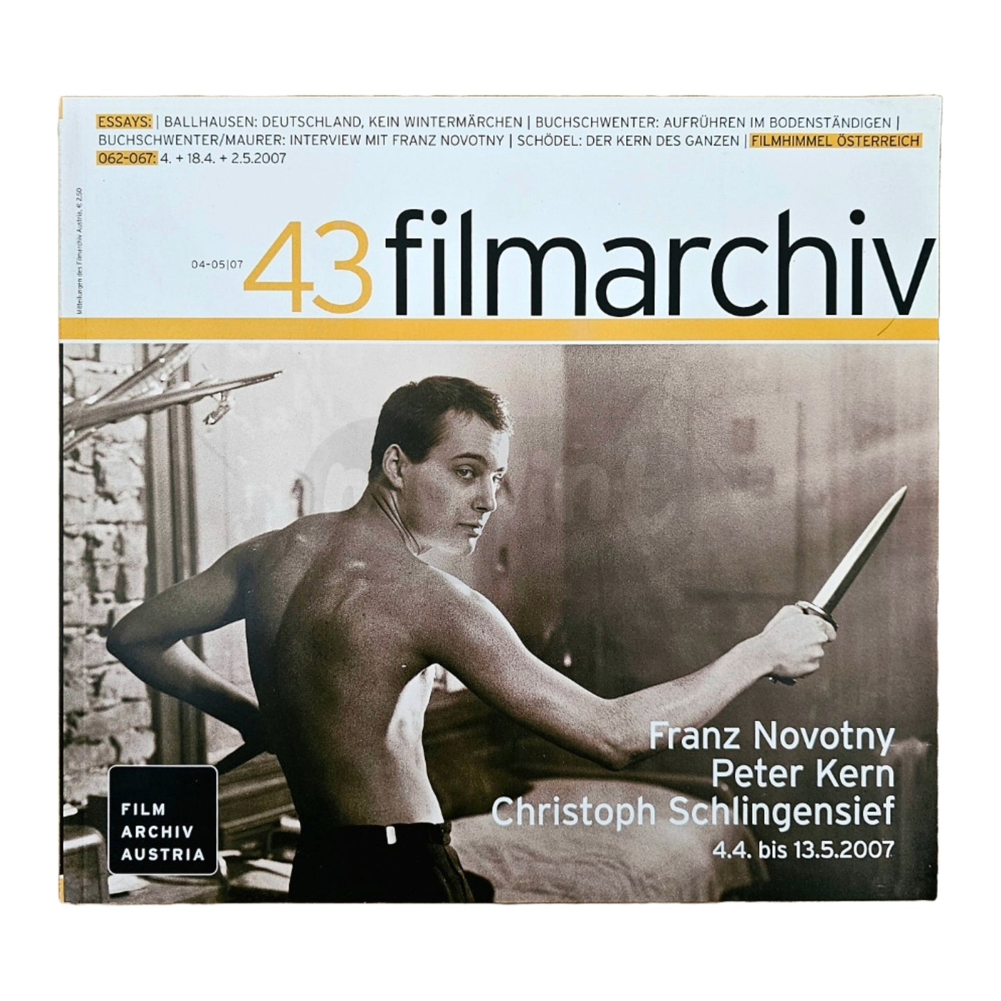 Filmarchiv Austria 43 Filmzeitschrift (4-5/07) Franz Novotny 2007