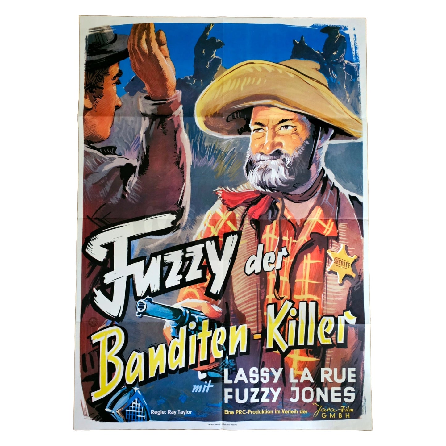 Fuzzy der Banditen Killer 1947 Original Filmplakat A1 (Deutsch)