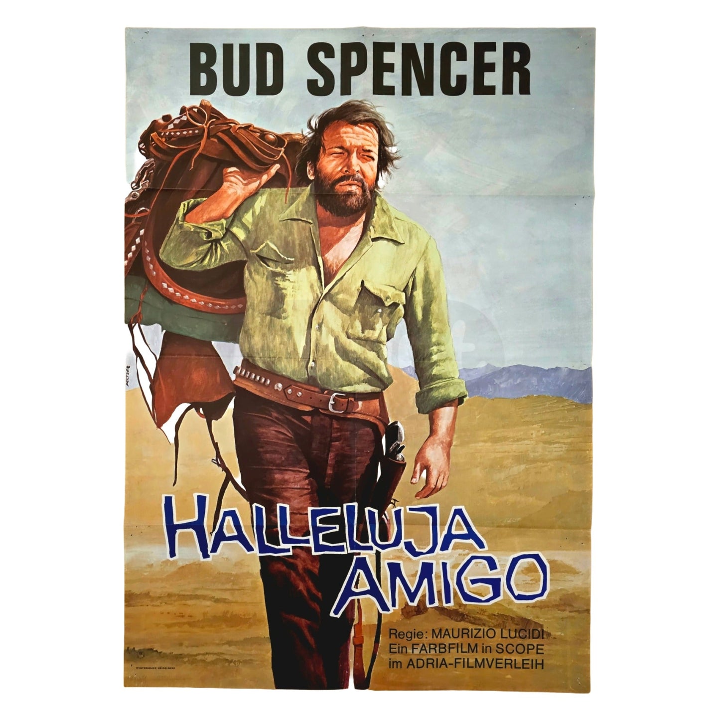 Halleluja Amigo 1972 Western Bud Spencer Original Filmplakat A1 (Deutsch)