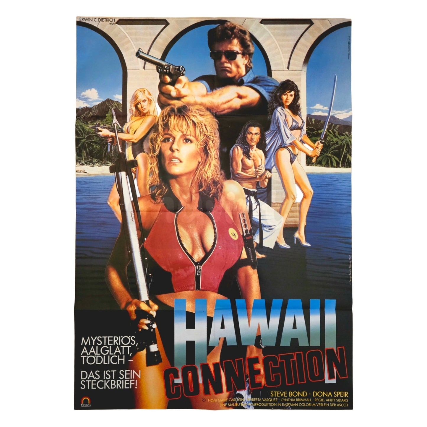 Hawaii Connection 1988 Original Filmplakat A1 (Deutsch)