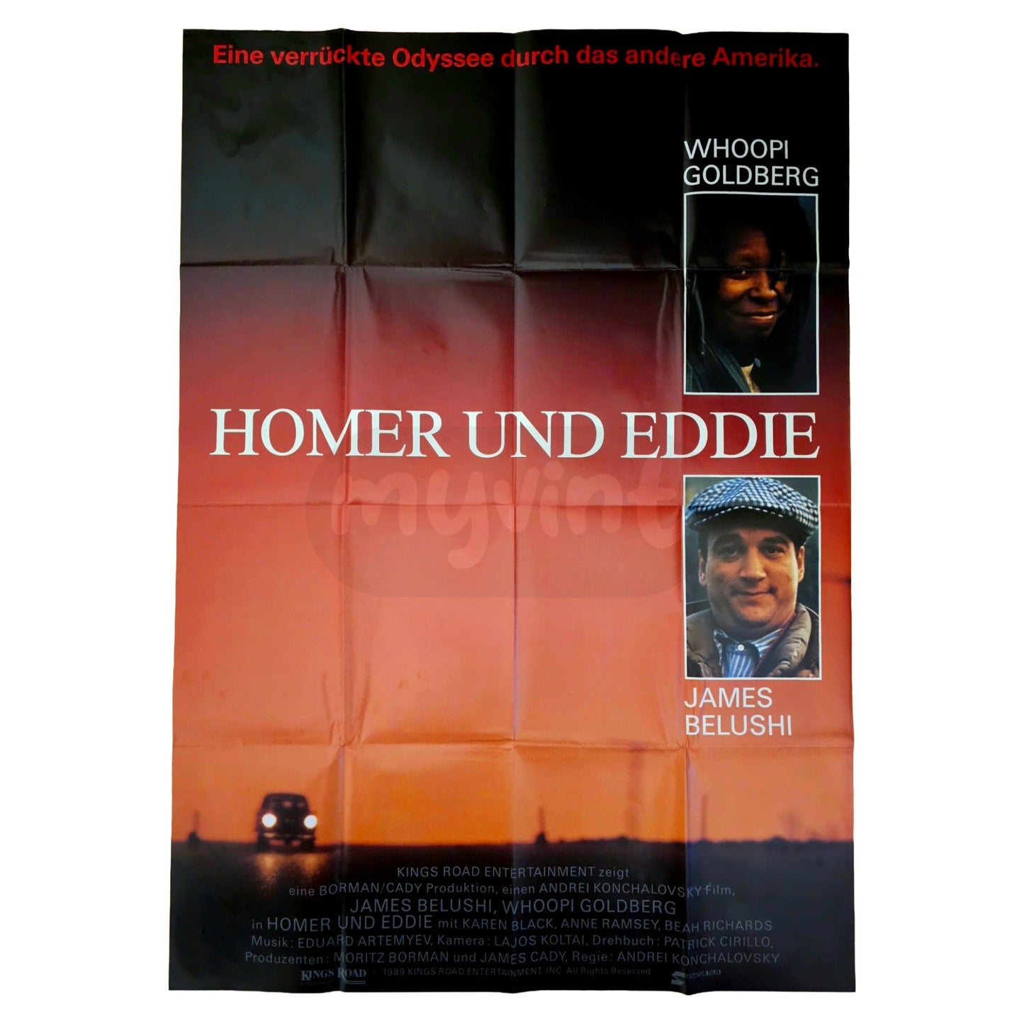 Homer und Eddie 1989 Whoopi Goldberg James Belushi Original Filmplakat A0 (Deutsch)