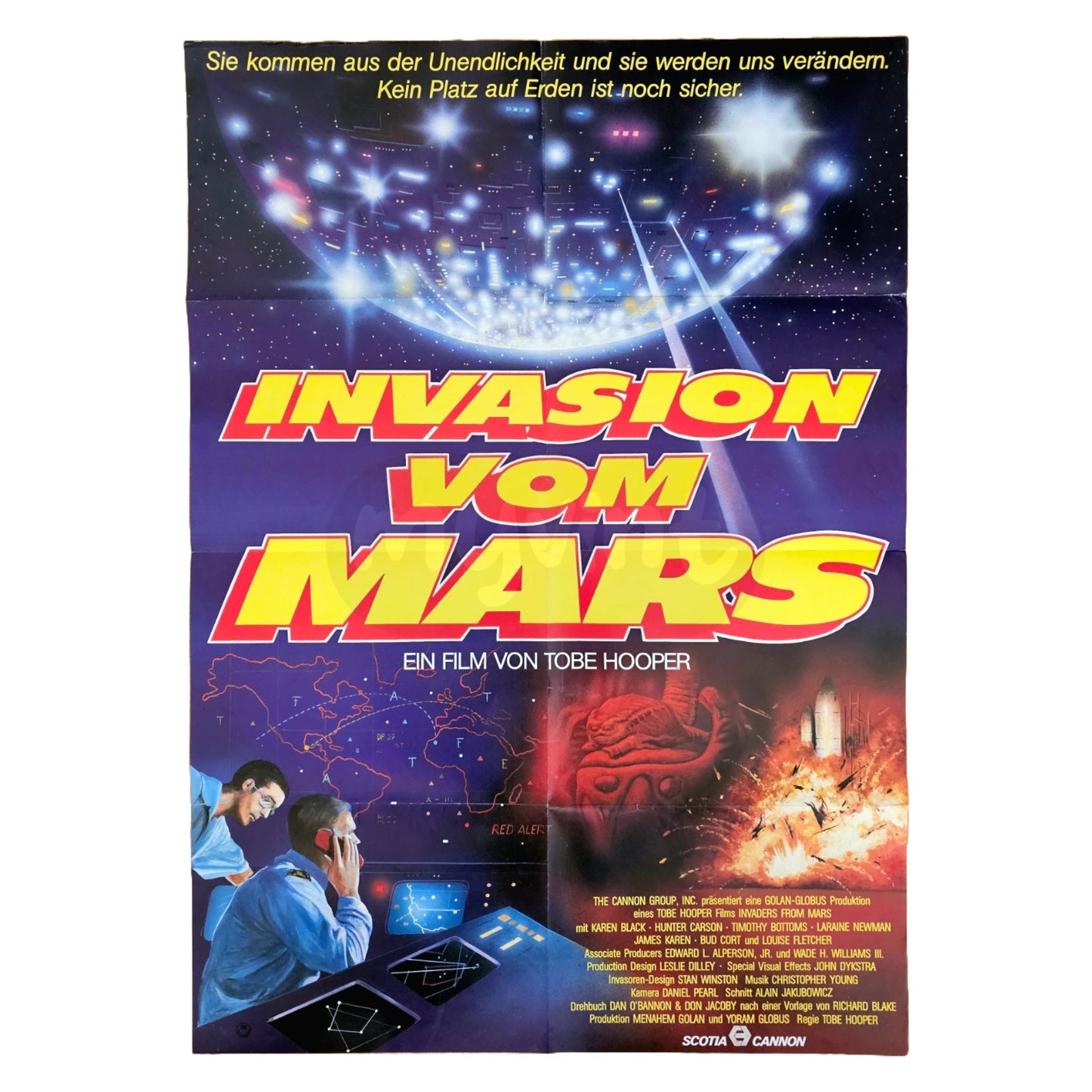 Invasion vom Mars 1986 Original Filmplakat A1 (Deutsch)