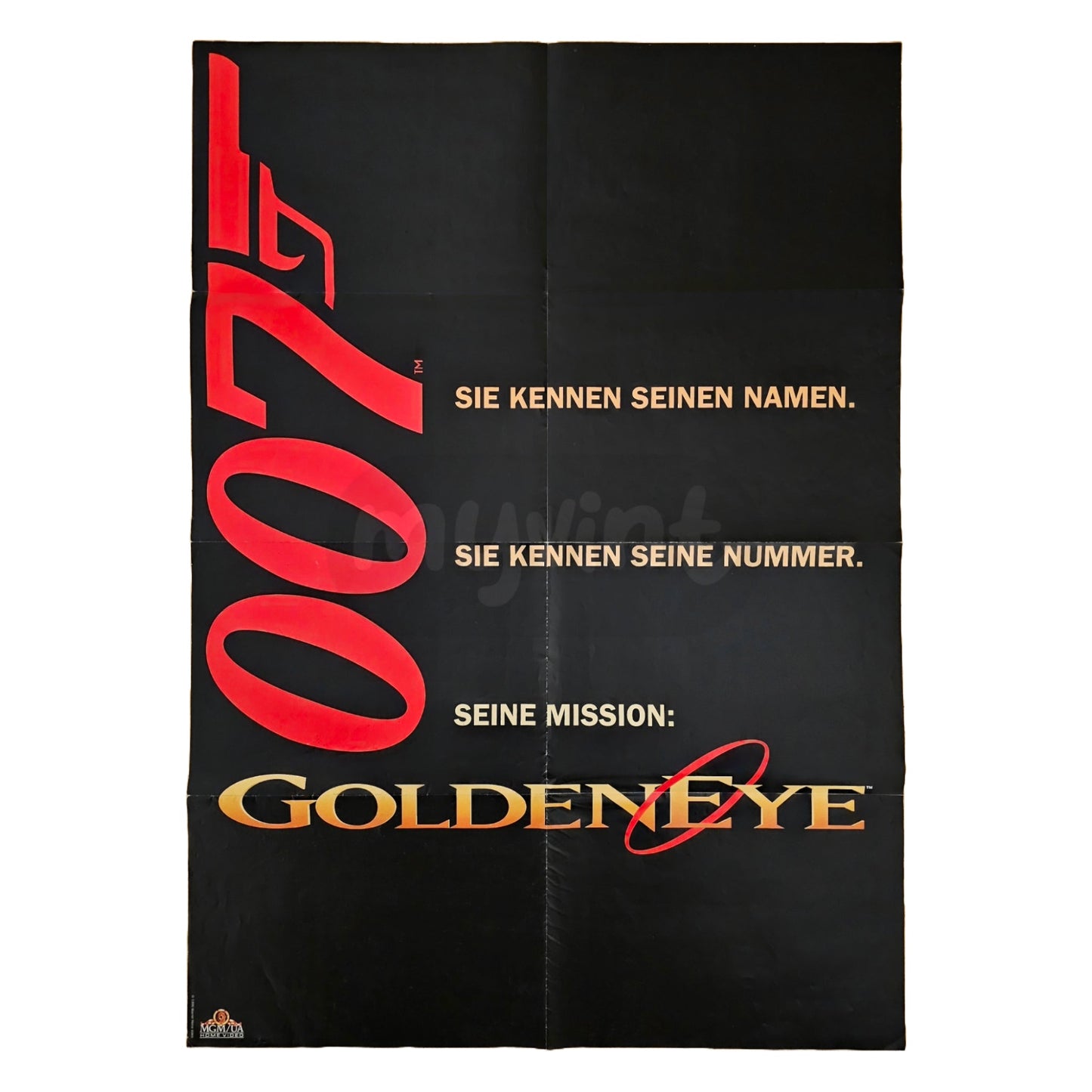 James Bond 007 Goldeneye 1995 Pierce Brosnan Original Videothekenplakat Videoposter A1 (Deutsch)