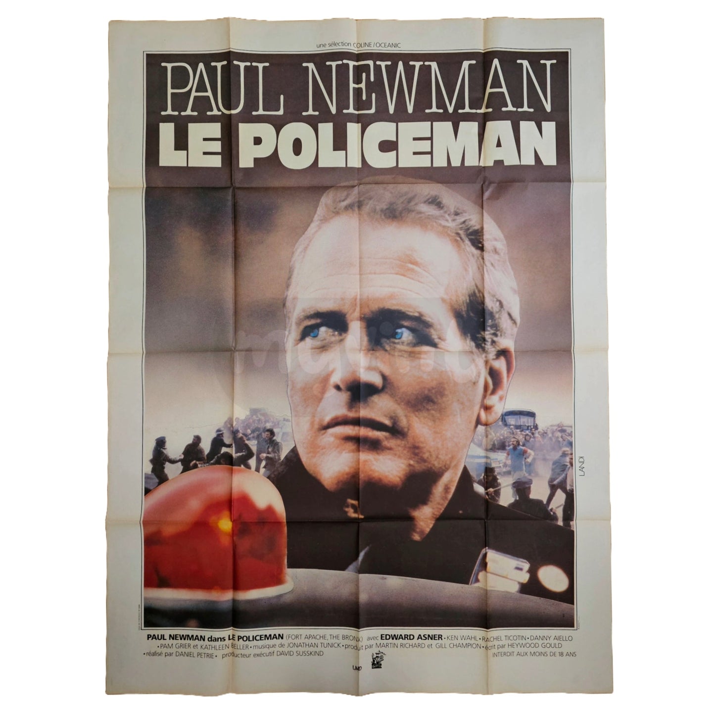 Le Policeman 1981 Paul Newman Original Filmplakat (Französisch)