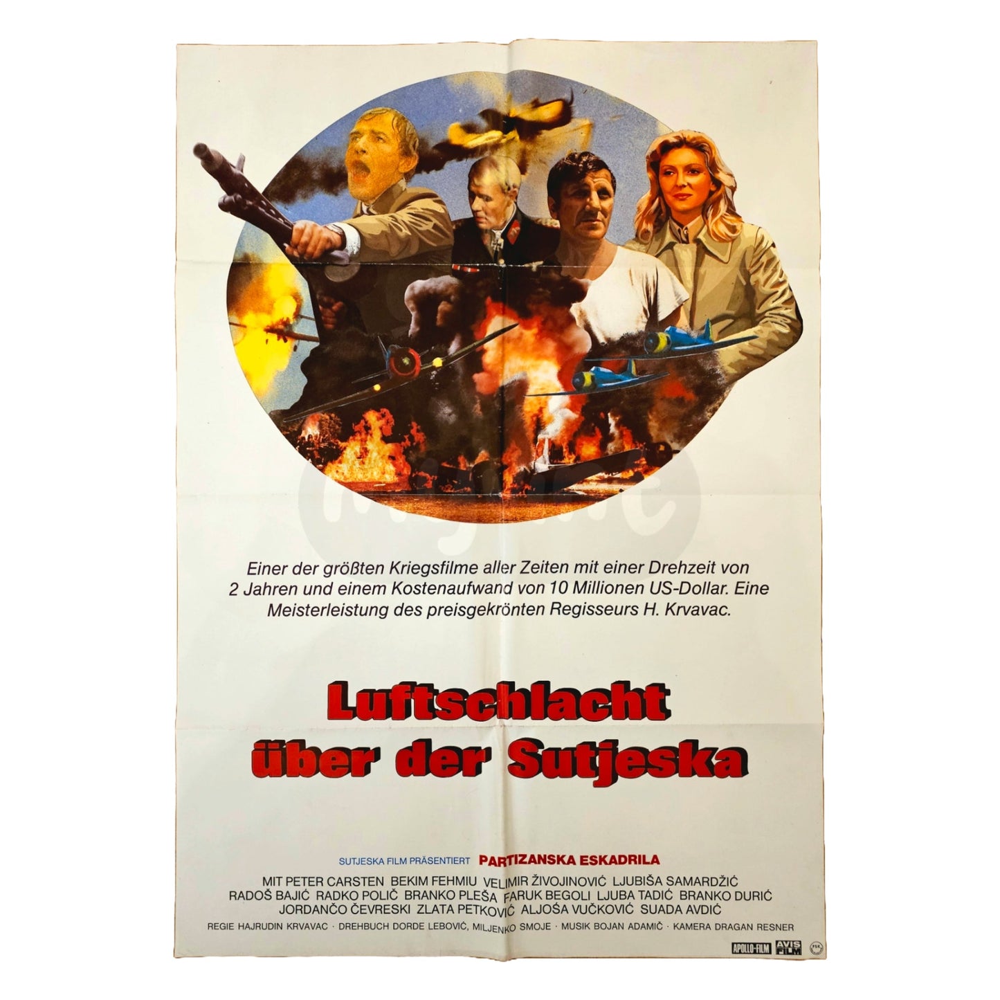 Luftschlacht über der Sutjeska 1979 Original Filmplakat A1 (Deutsch)