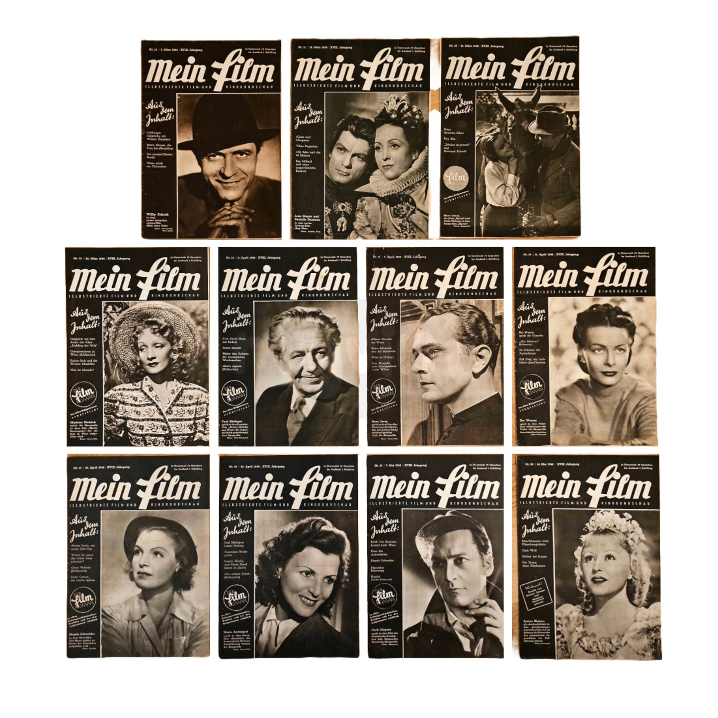 Mein Film 10-20 (1948) Set Filmzeitschrift Illustrierte Film und Kinorundschau