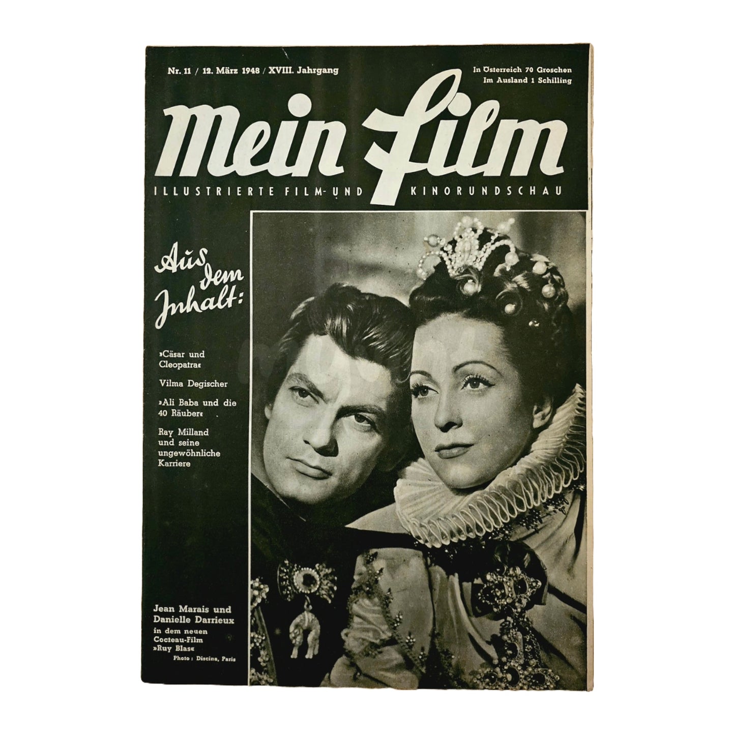 Mein Film 11 (1948) Filmzeitschrift Jean Marais Danielle Darrieux