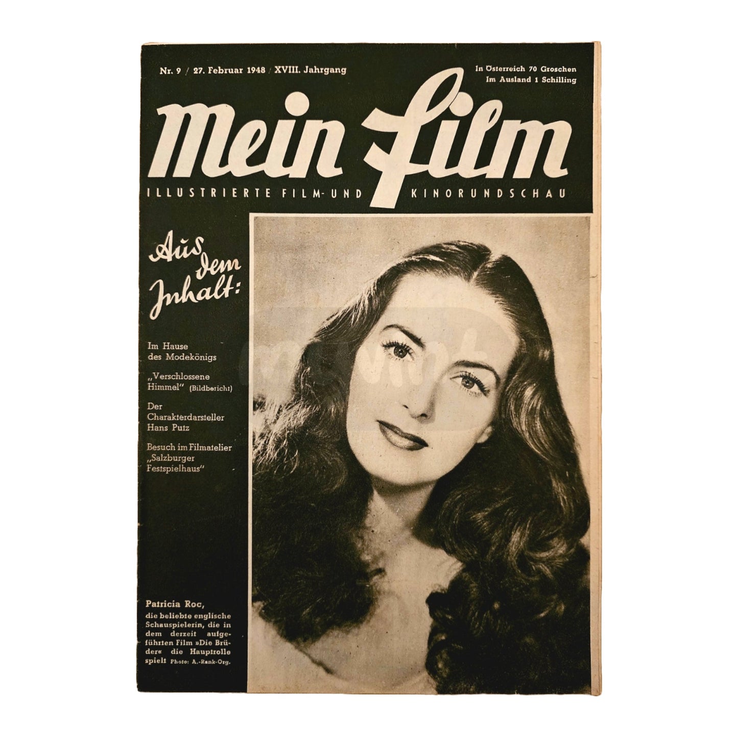Mein Film 9 (1948) Filmzeitschrift Patricia Roc