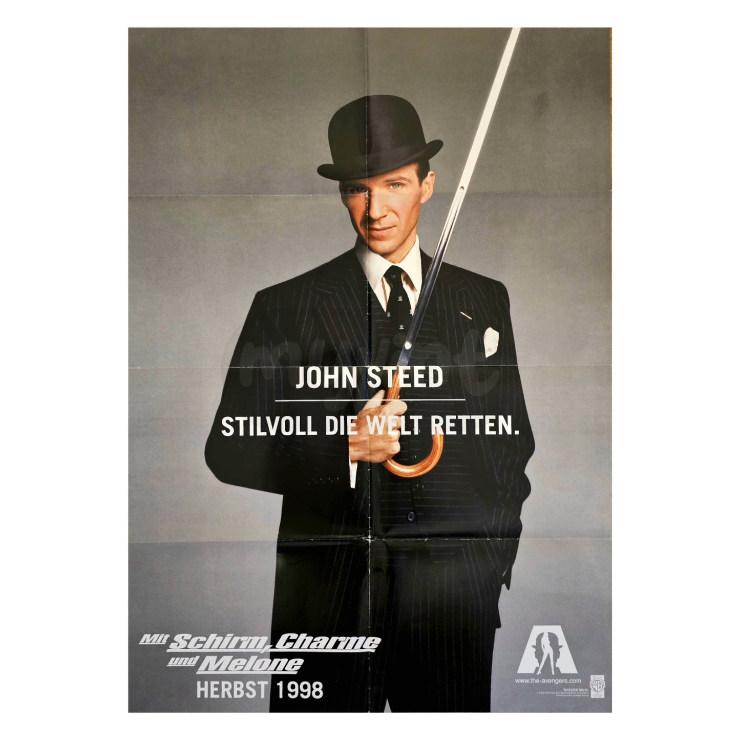 Mit Schirm Charme und Melone 1998 John Steed Original Filmplakat Ankündigungsplakat A1 (Deutsch)