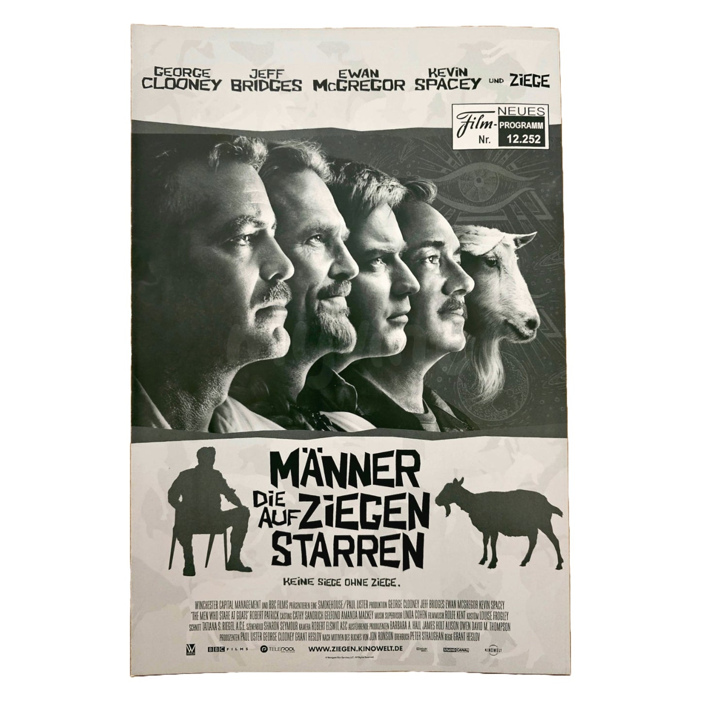 Neues Filmprogramm NFP 12252 Männer die auf Ziegen starren George Clooney 2010
