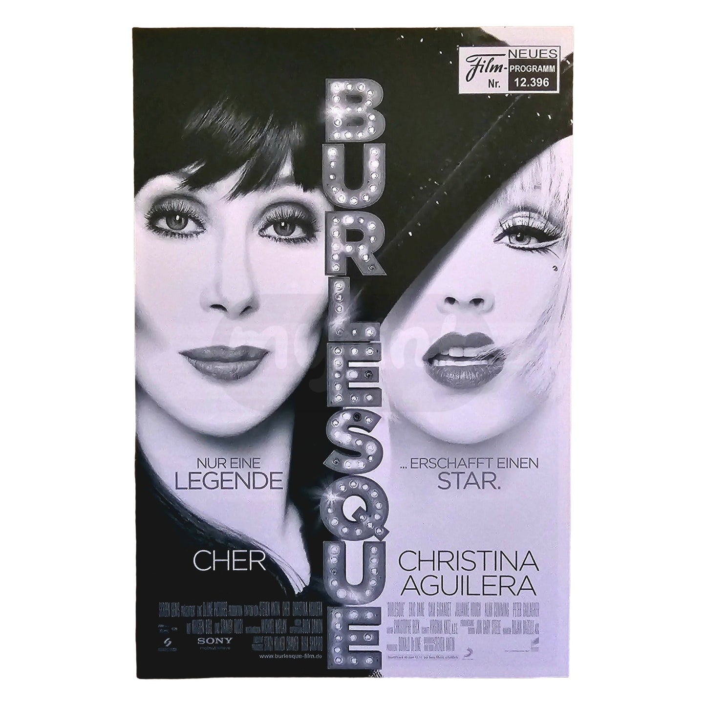 Neues Filmprogramm NFP 12396 Burlesque Cher Christina Aguilera 2011