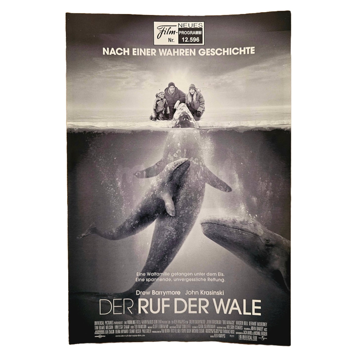 Neues Filmprogramm NFP 12596 Der Ruf der Wale Drew Barrymore 2012