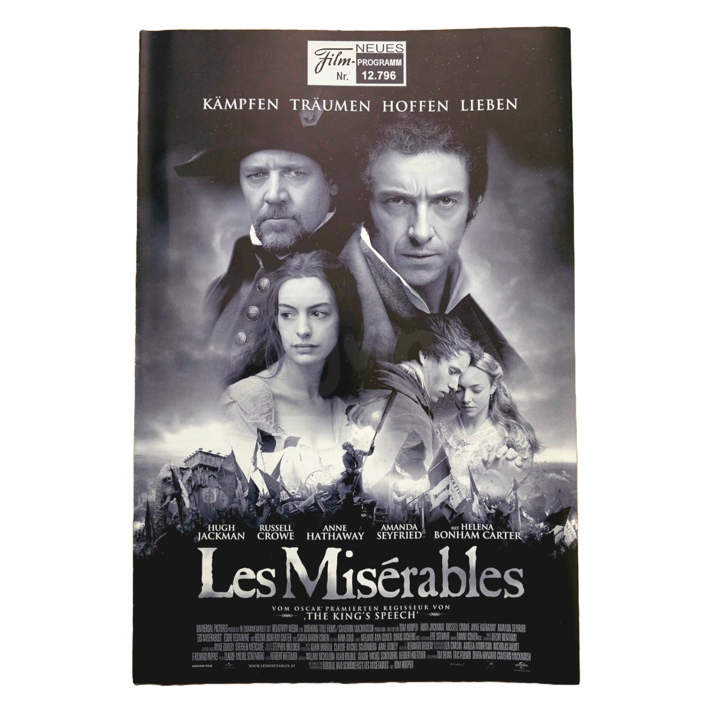 Neues Filmprogramm NFP 12796 Les Miserables Hugh Jackman 2013