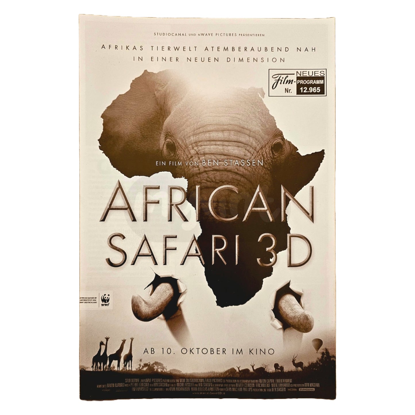 Neues Filmprogramm NFP 12965 African Safari 3D 2013