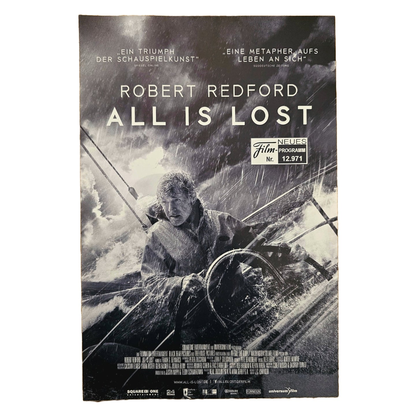 Neues Filmprogramm NFP 12971 All Is Lost Robert Redford 2014