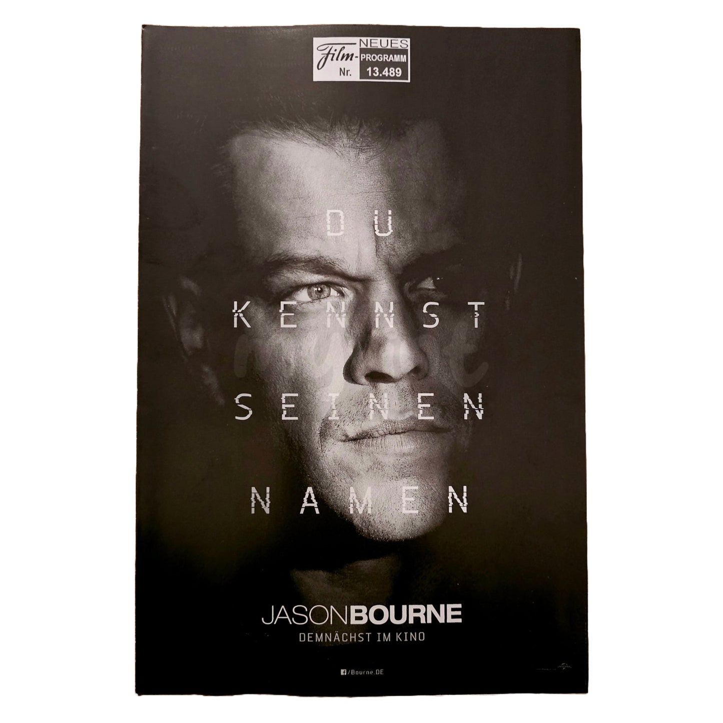 Neues Filmprogramm NFP 13489 Jason Bourne Matt Damon 2016
