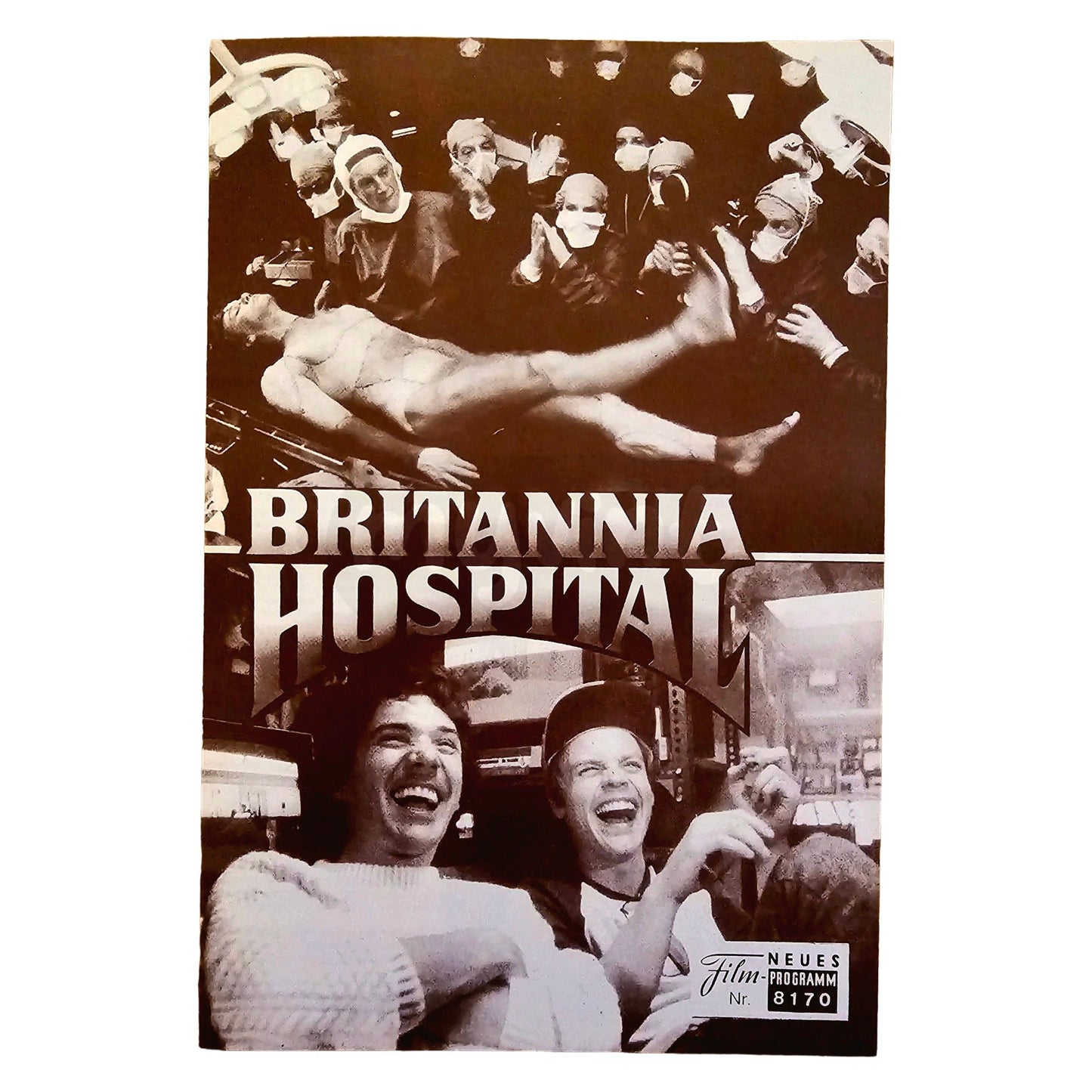 Neues Filmprogramm NFP 8170 Britannia Hospital Malcom McDowell 1984