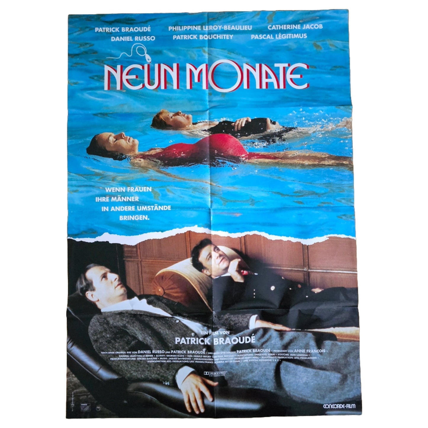 Neun Monate 1994 Original Filmplakat (Deutsch)