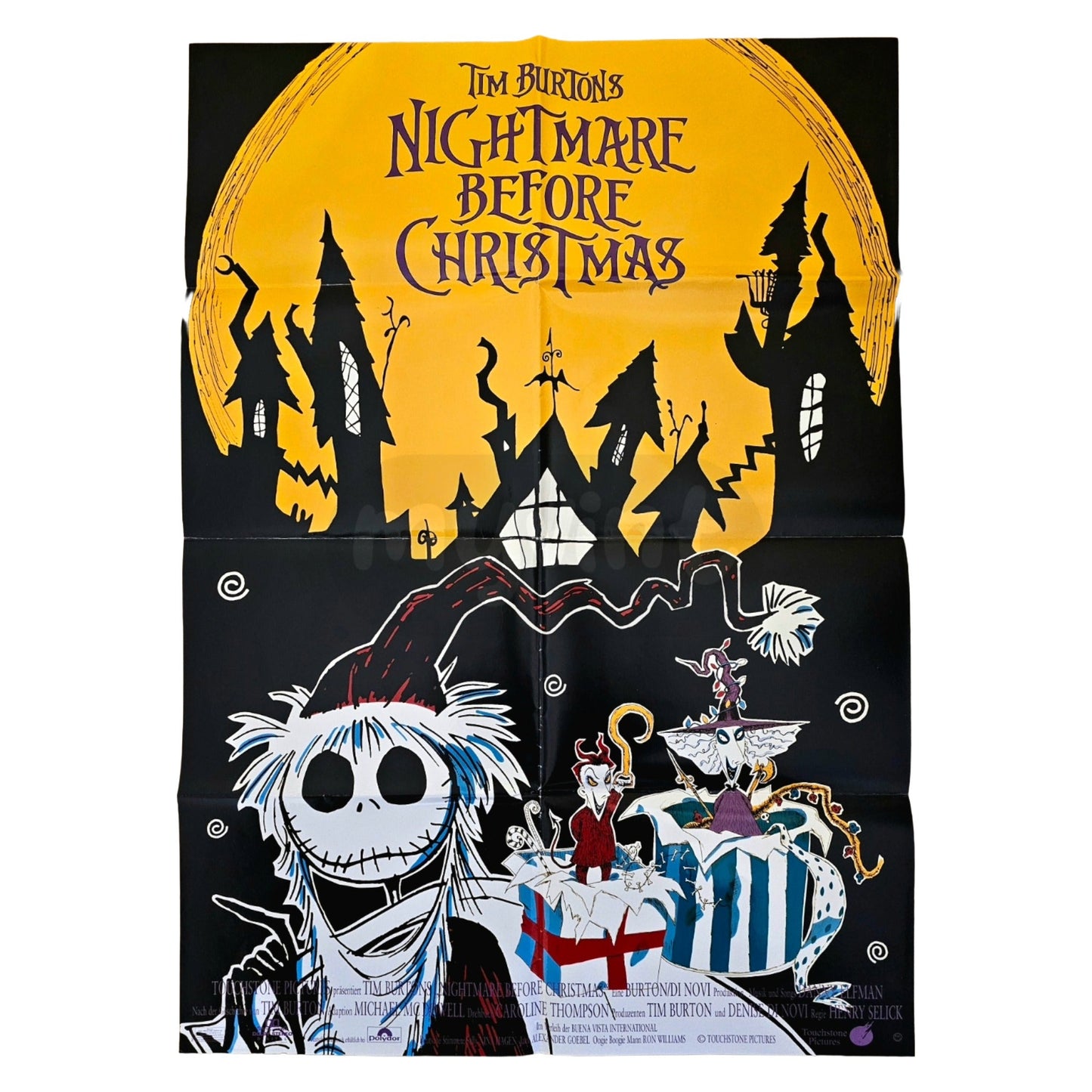 Nightmare Before Christmas 1993 Original Filmplakat A1 (Deutsch)