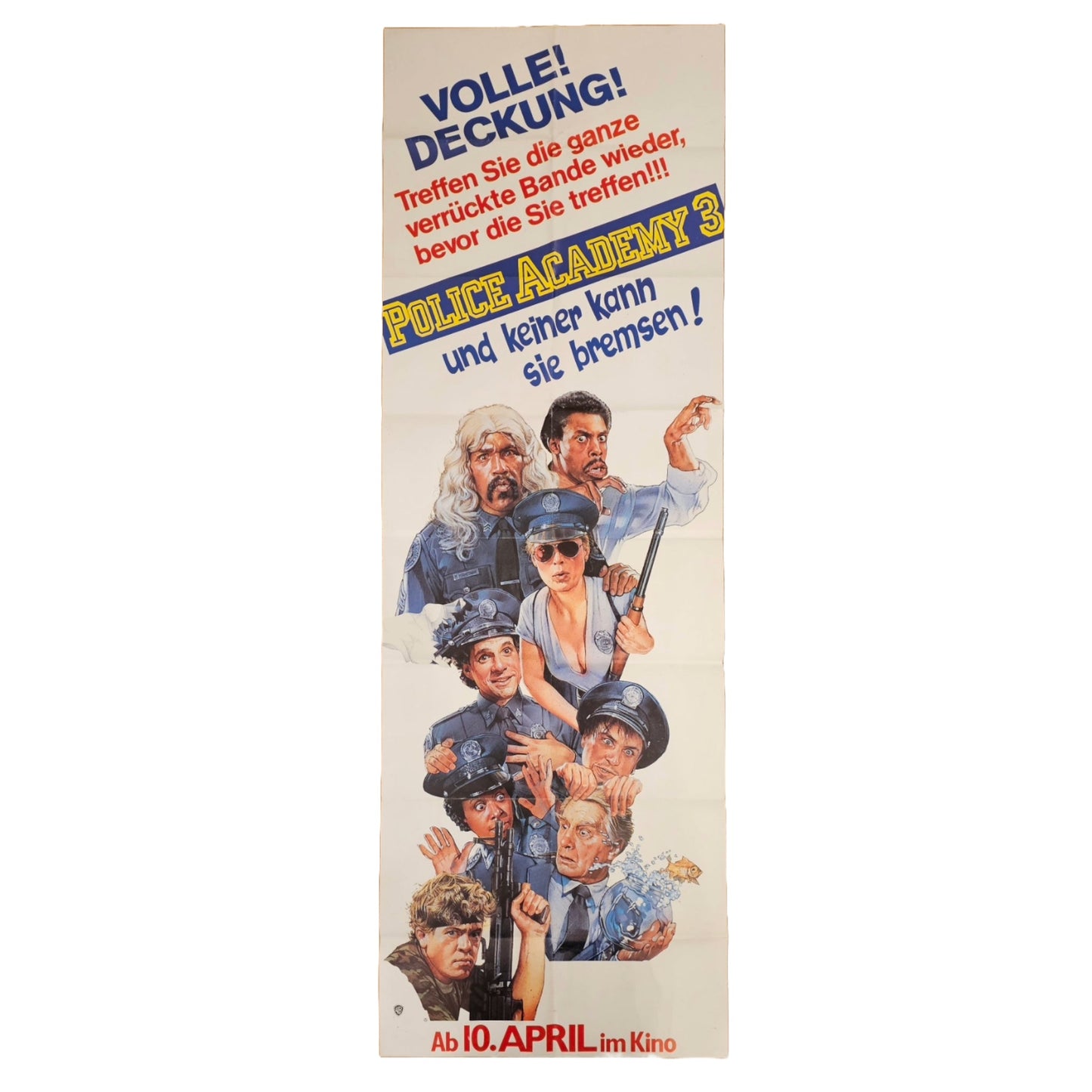 Police Academy 3 1986 Original Filmplakat Sonderformat (Deutsch)