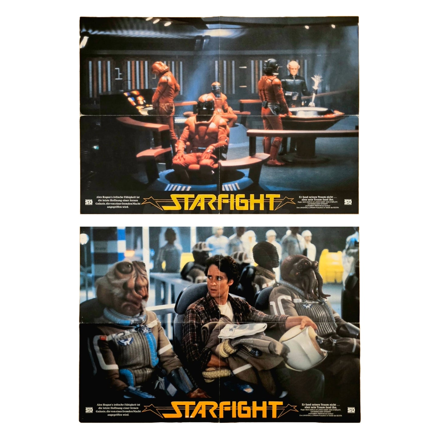 Starfight 1984 Original Filmplakat Set Sonderformat A2 Querformat (Deutsch)