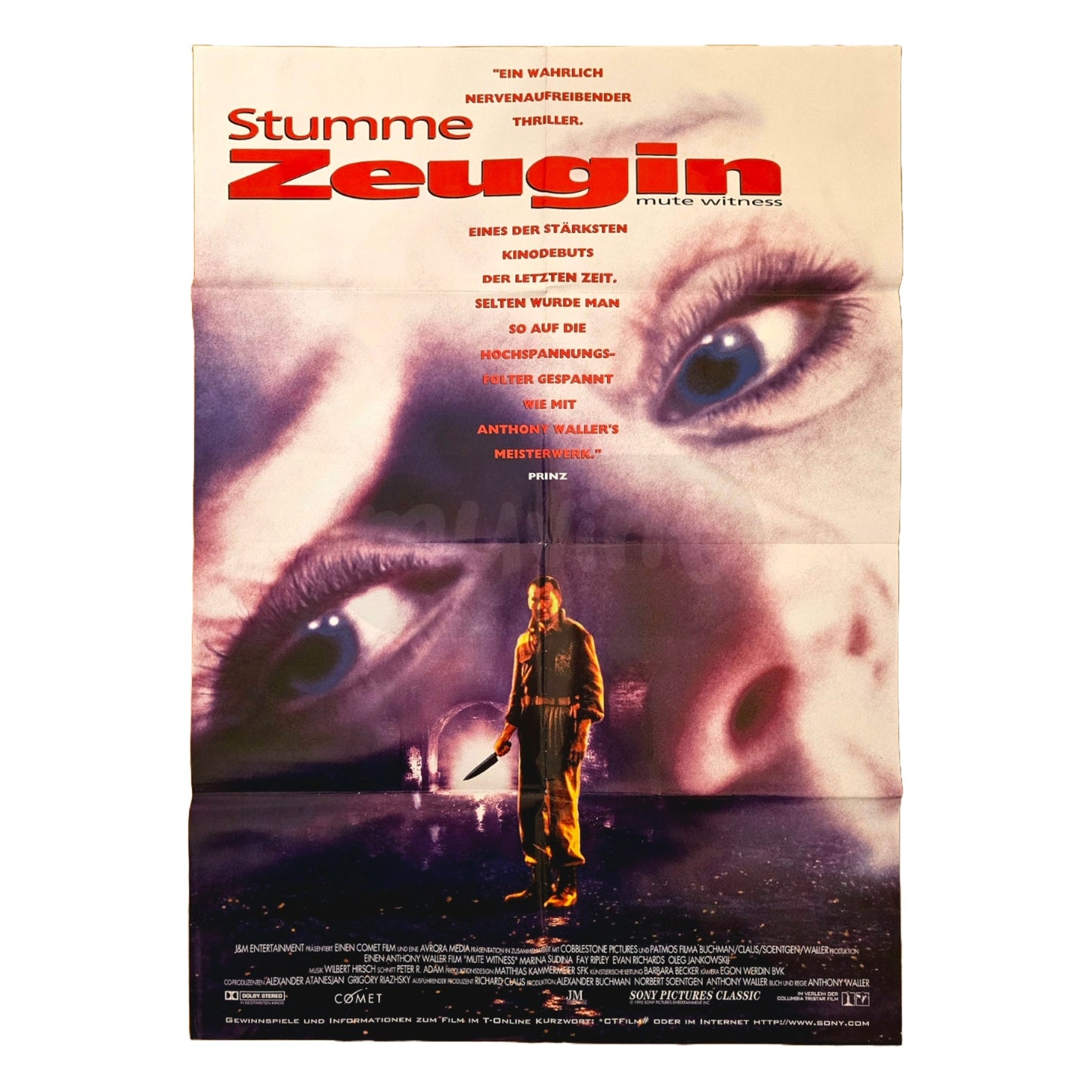 Stumme Zeugin 1995 Original Filmplakat A1 (Deutsch)