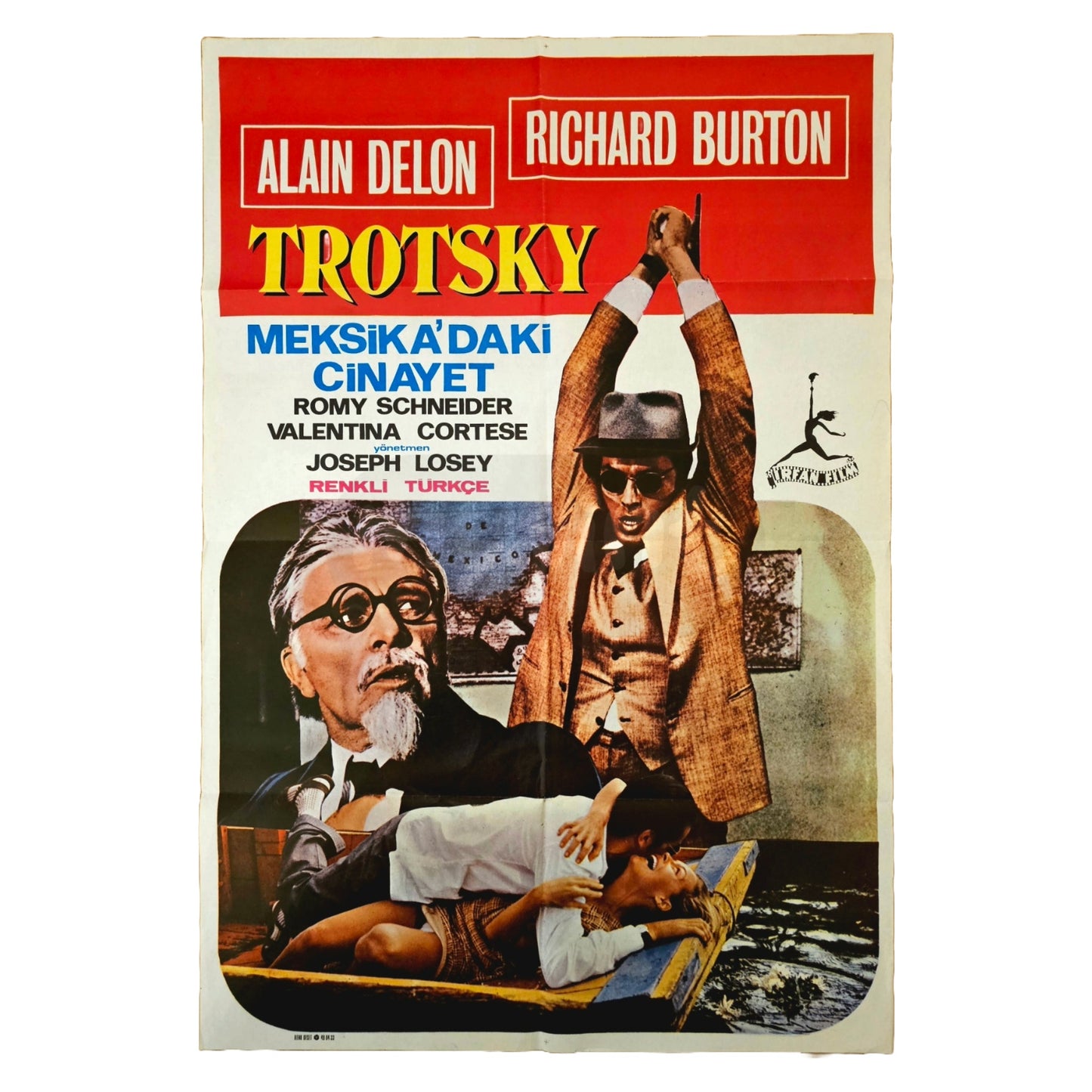The Assassination of Trotsky 1972 Romy Schneider Richard Burton Original Filmplakat (Türkisch)