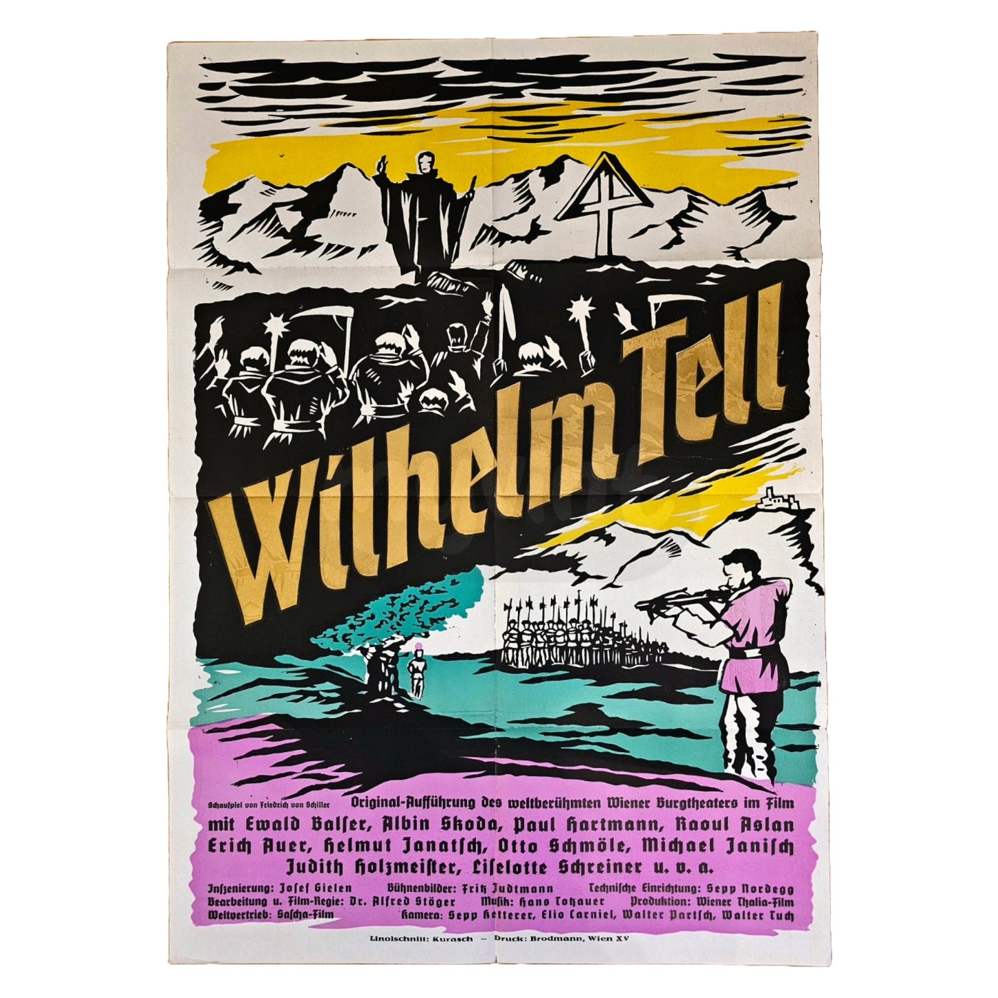 Wilhelm Tell 1956 Original Filmplakat A1 (Deutsch)